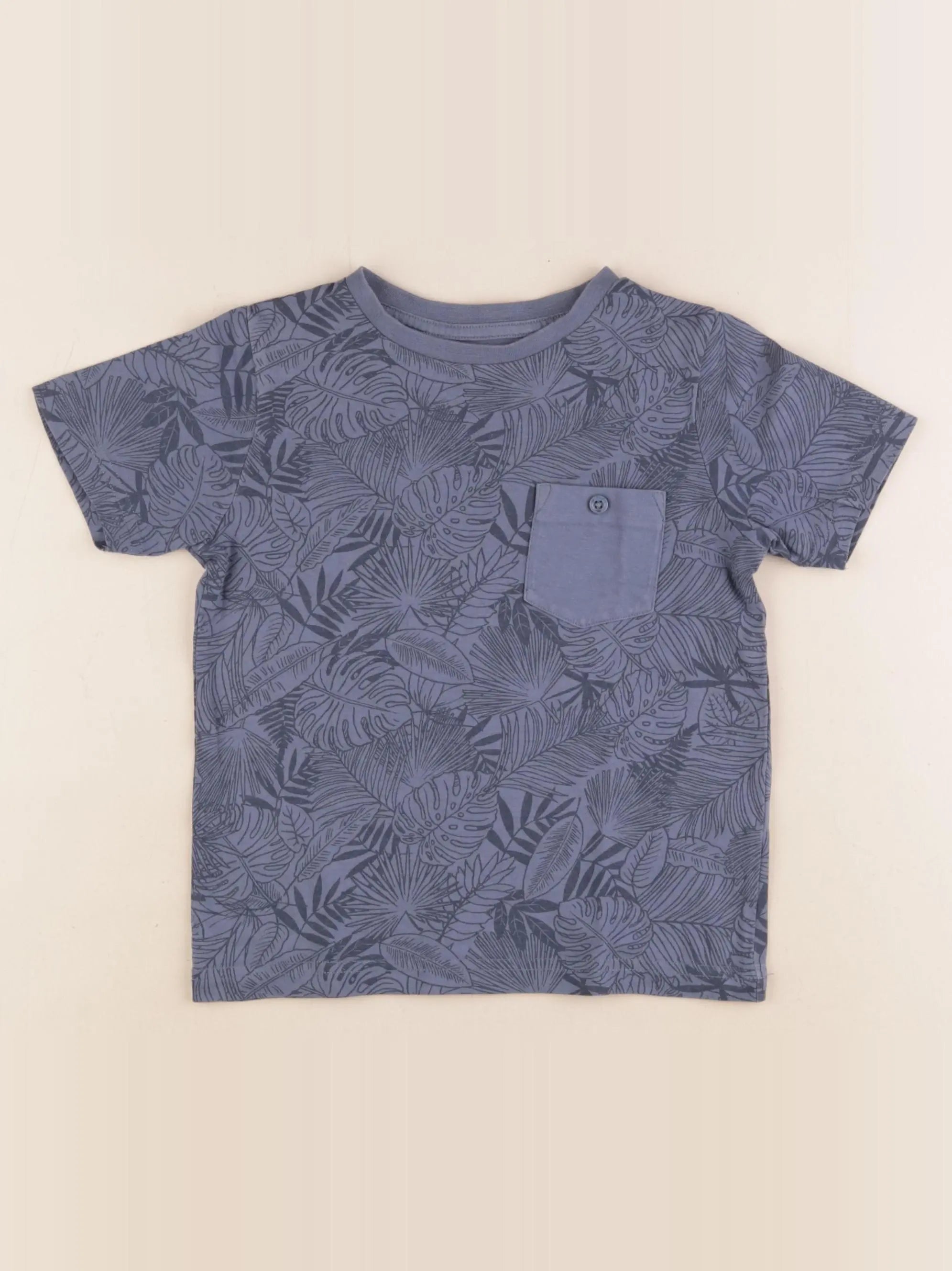 Vertbaudet - tee-shirt bleu - 4 ans