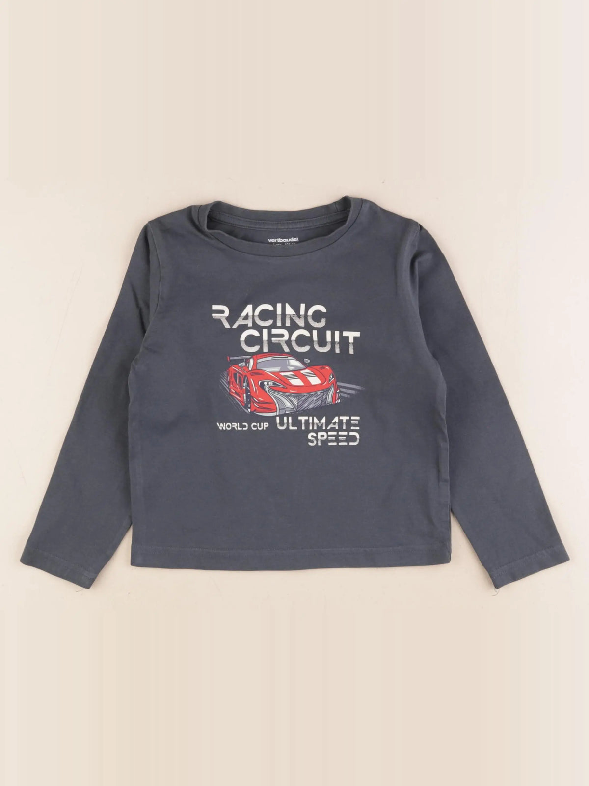 Vertbaudet - tee-shirt bleu - 4 ans
