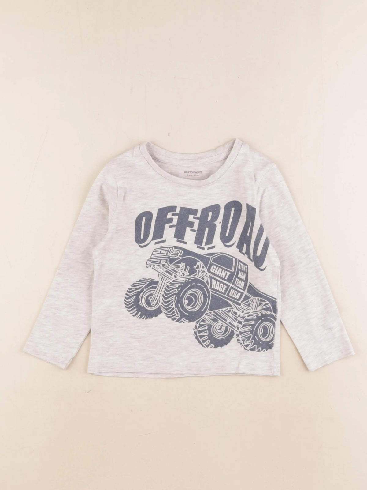 Vertbaudet - tee-shirt gris - 3 ans