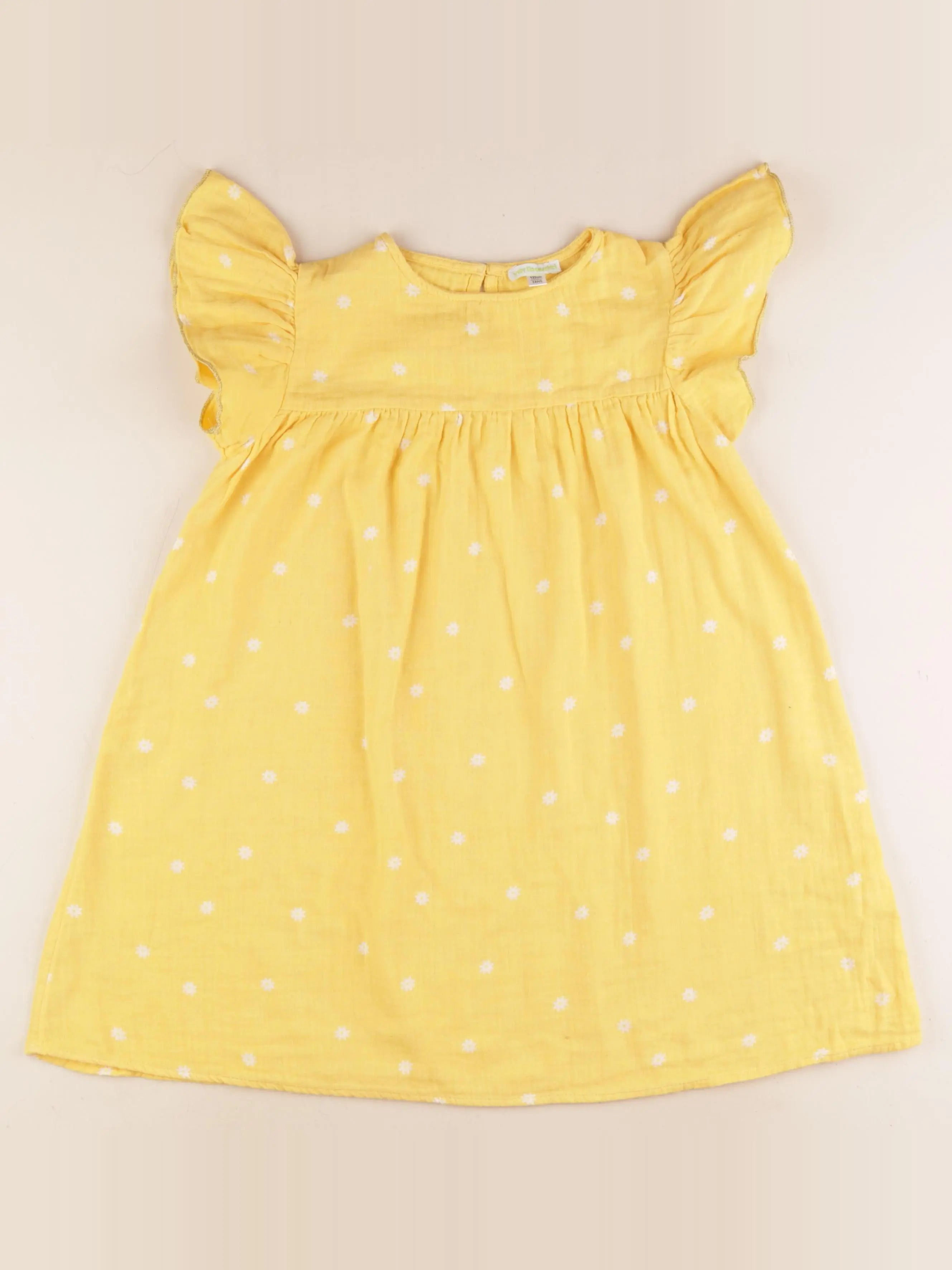 Vertbaudet - robe jaune - 7 ans