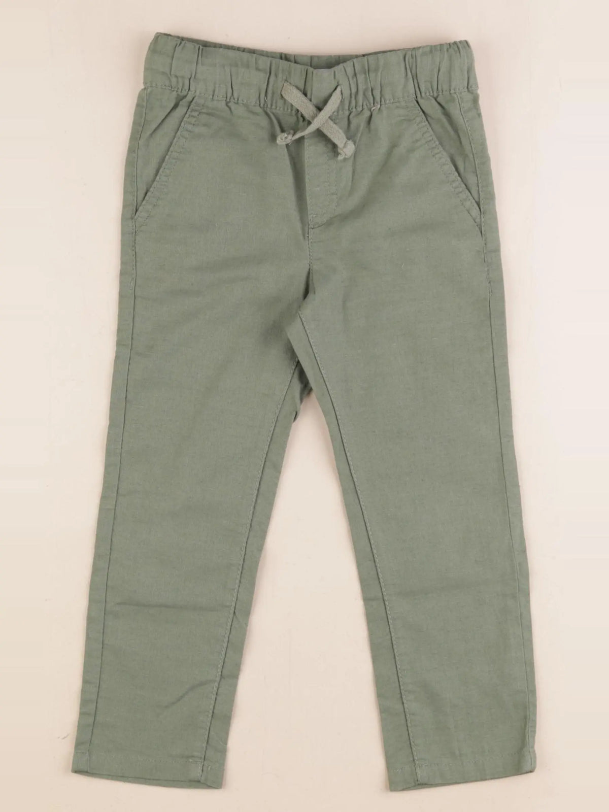 Vertbaudet - pantalon vert - 3 ans