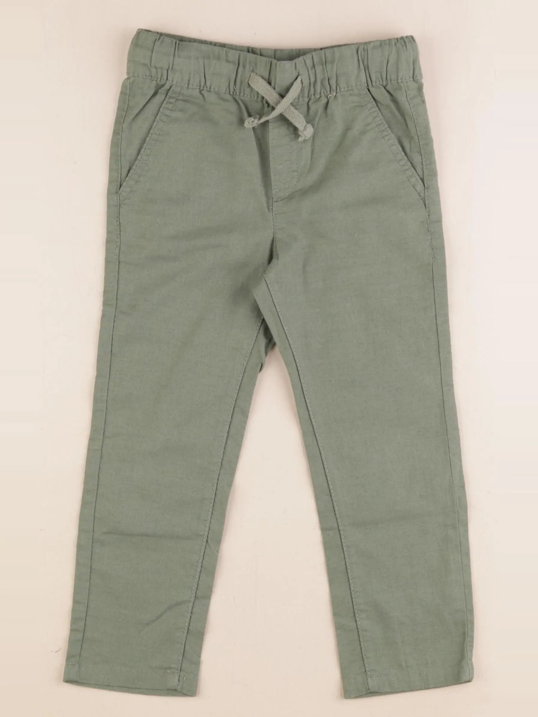 Vertbaudet - pantalon vert - 3 ans