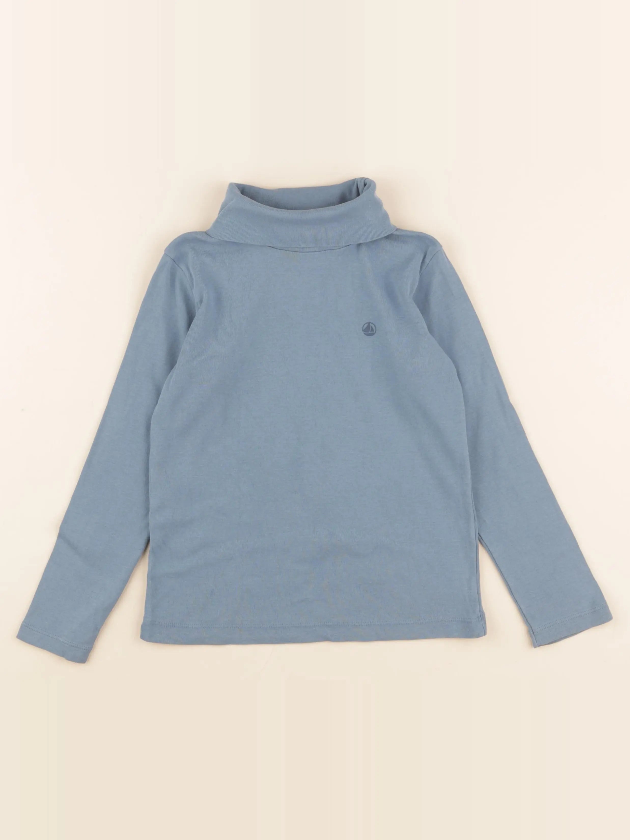 Petit Bateau - sous-pull bleu - 6 ans