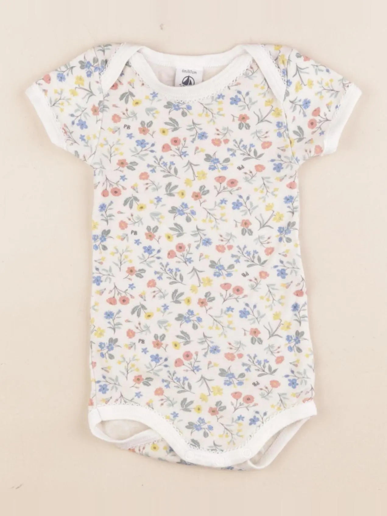 Petit Bateau - body multicolore - 6 mois