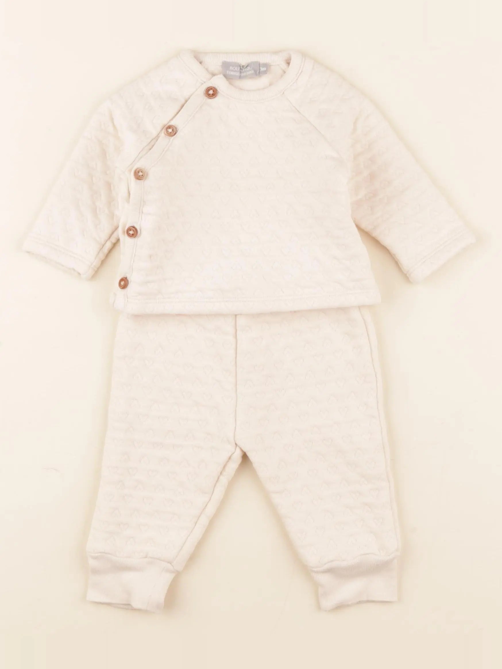Boutchou - ensemble beige - 3 mois