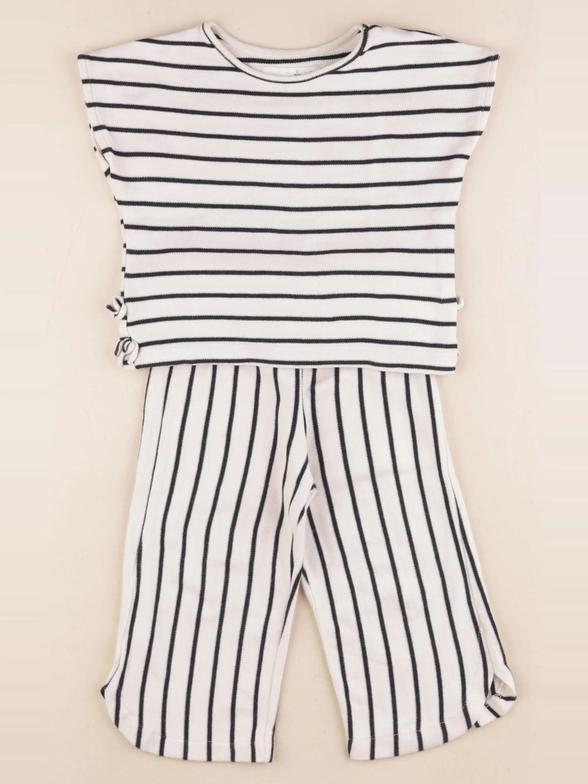 Zara - ensemble blanc, bleu - 3 ans