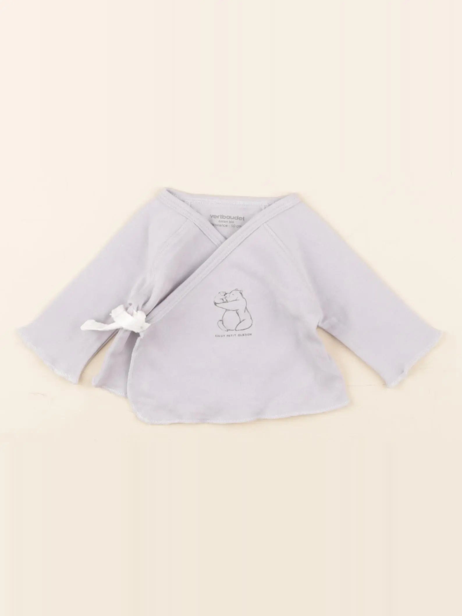 Vertbaudet - tee-shirt bleu - 0 mois
