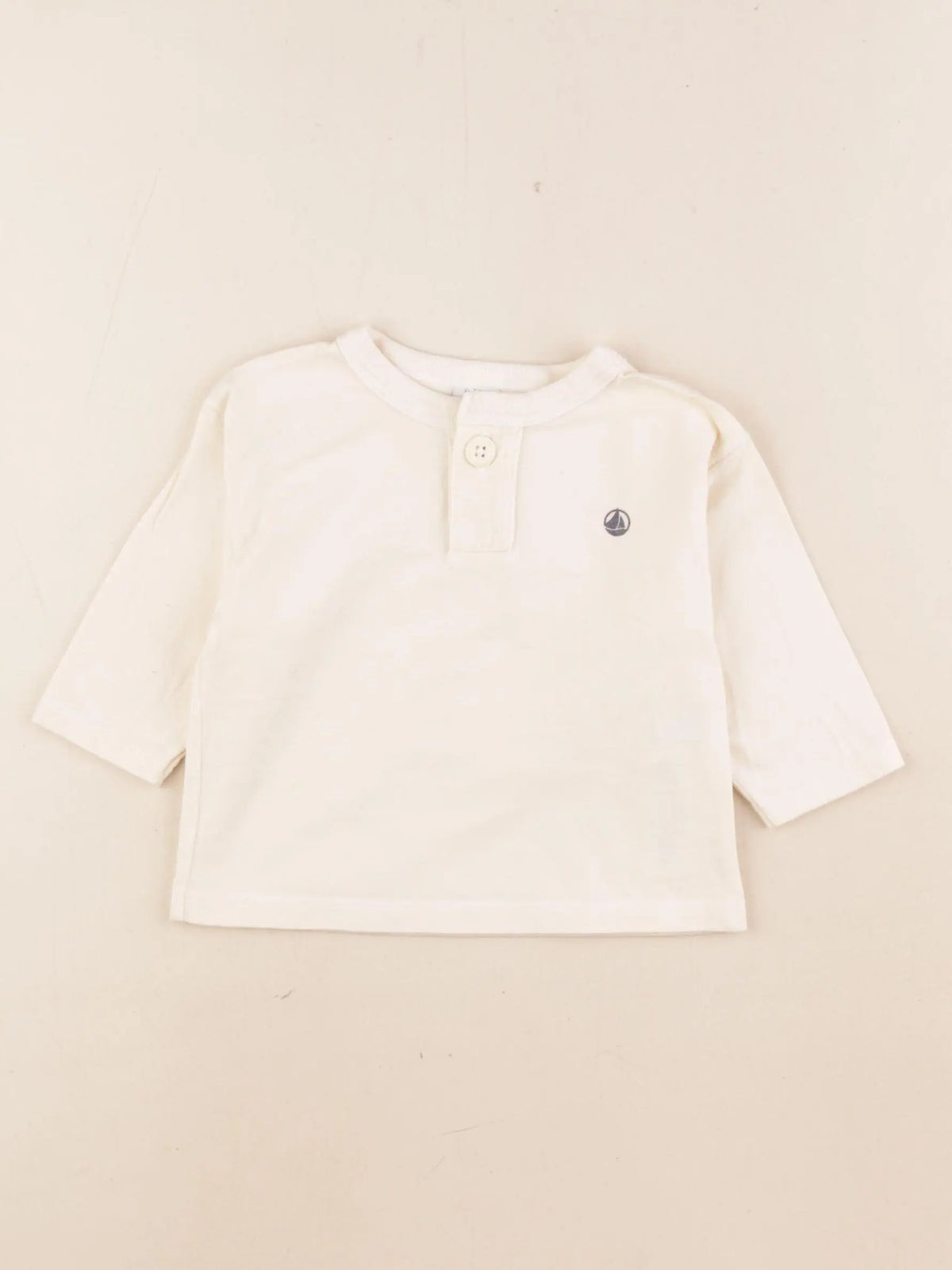 Petit Bateau - tee-shirt beige - 6 mois