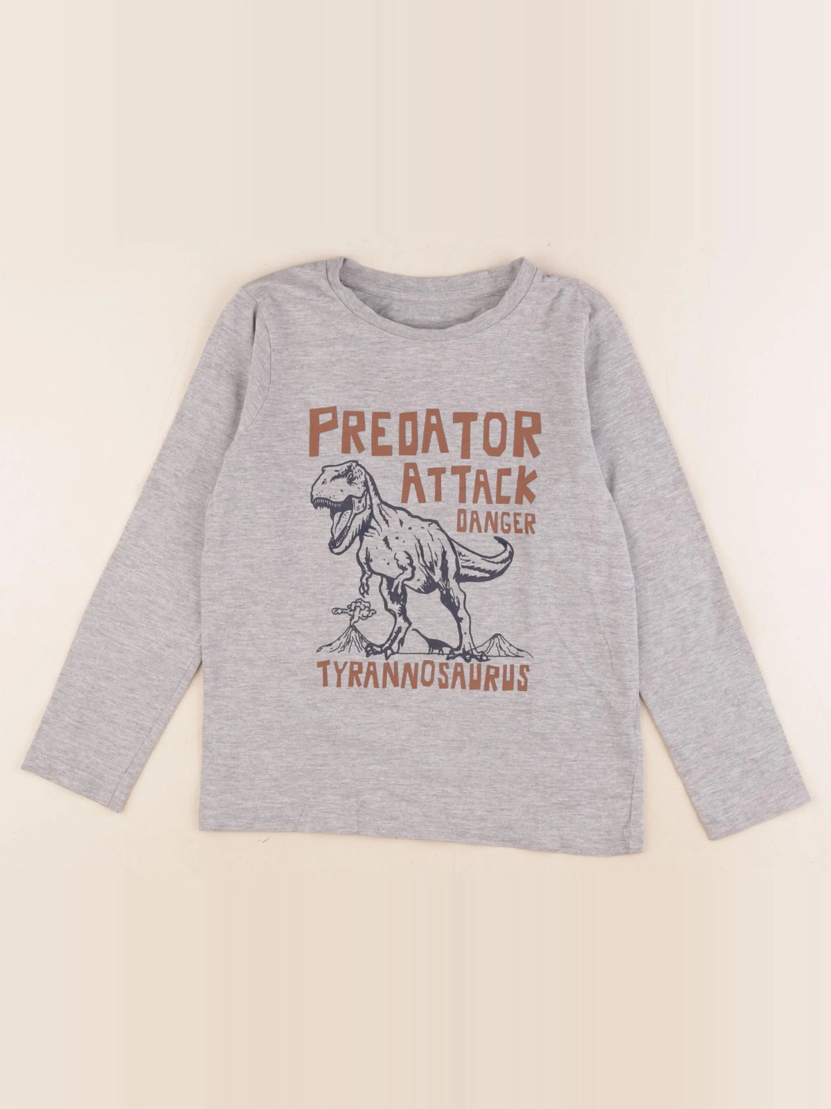 Vertbaudet - tee-shirt gris - 8 ans