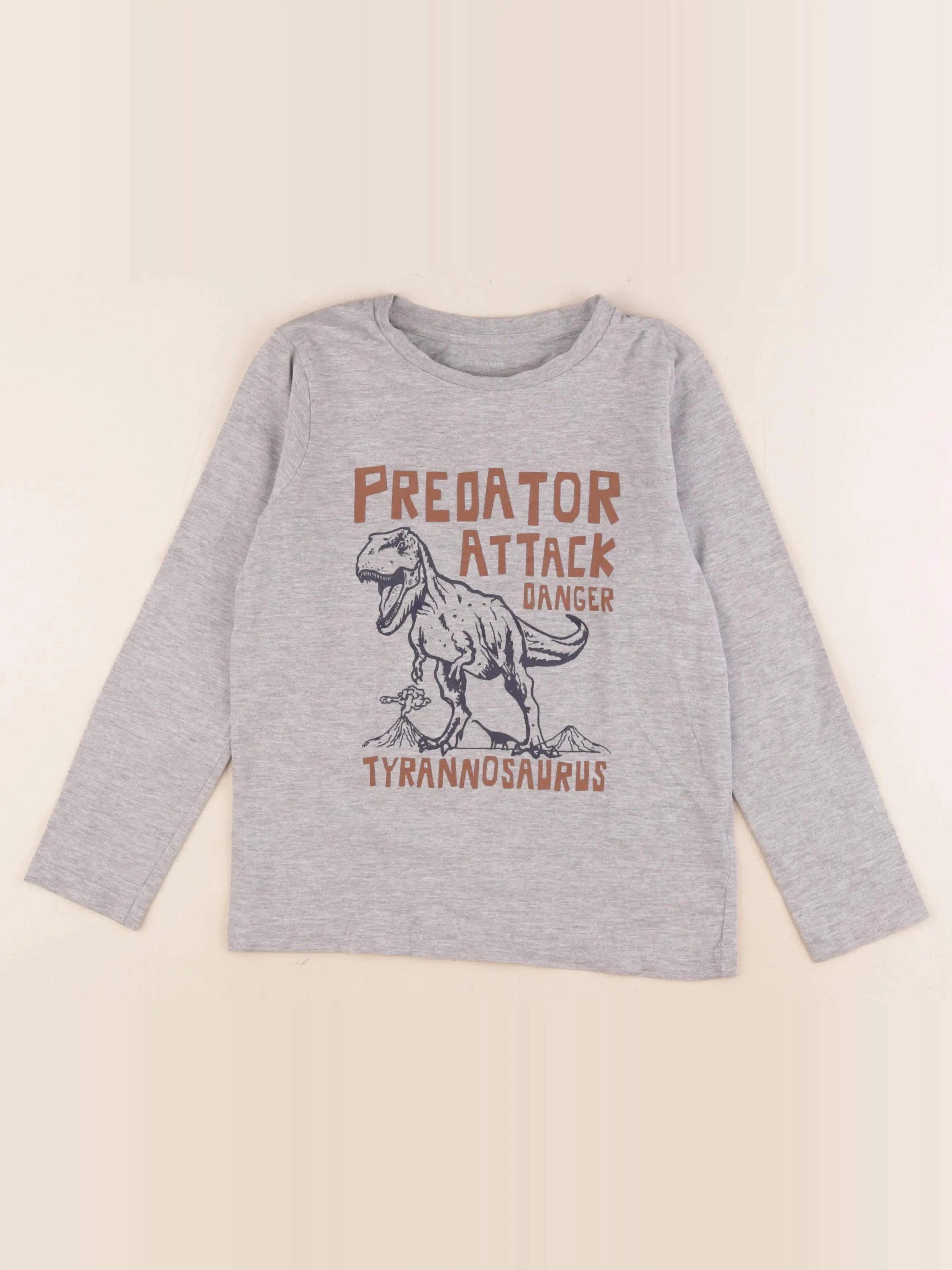 Vertbaudet - tee-shirt gris - 8 ans