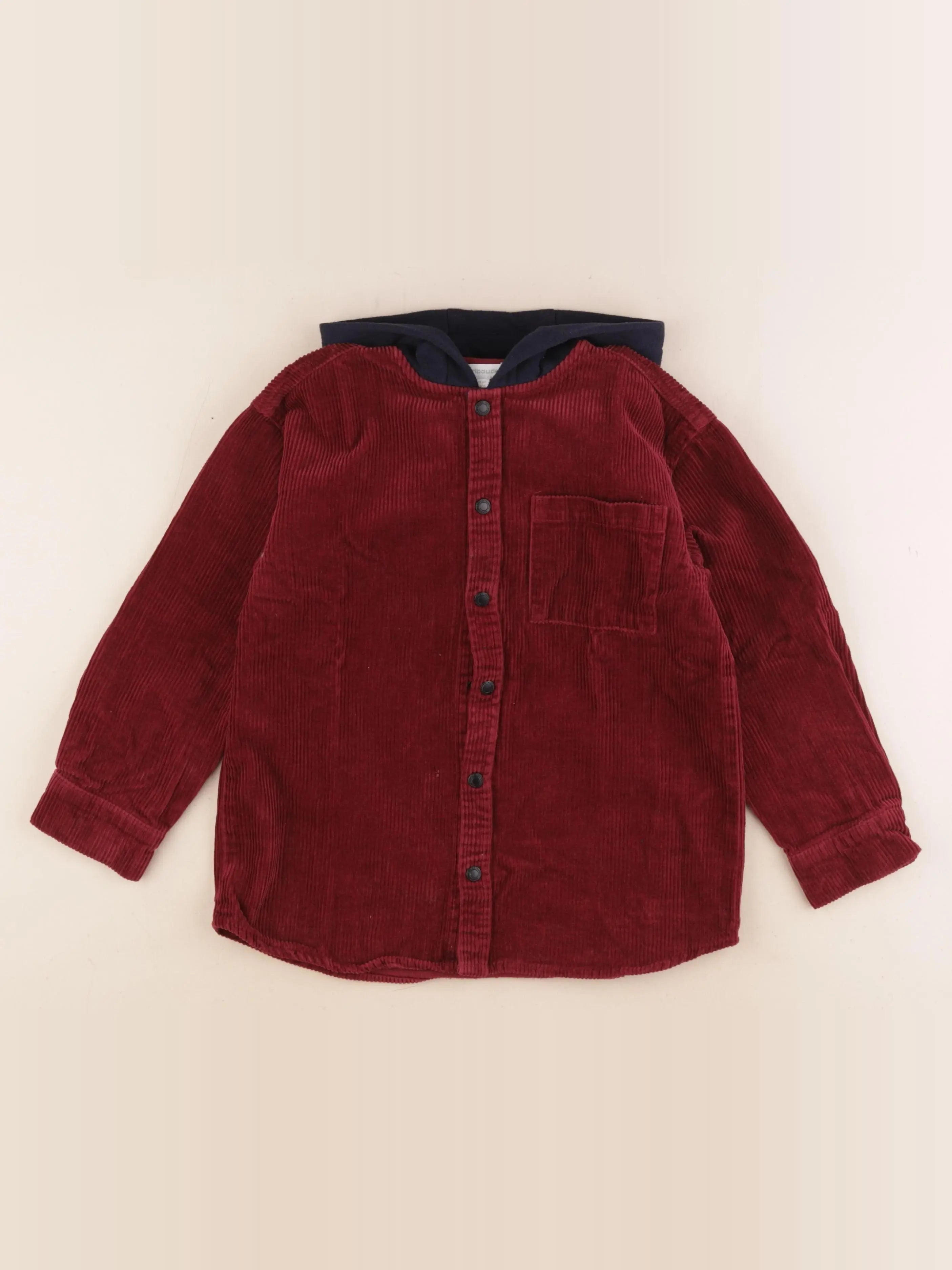 Vertbaudet - chemise rouge - 8 ans