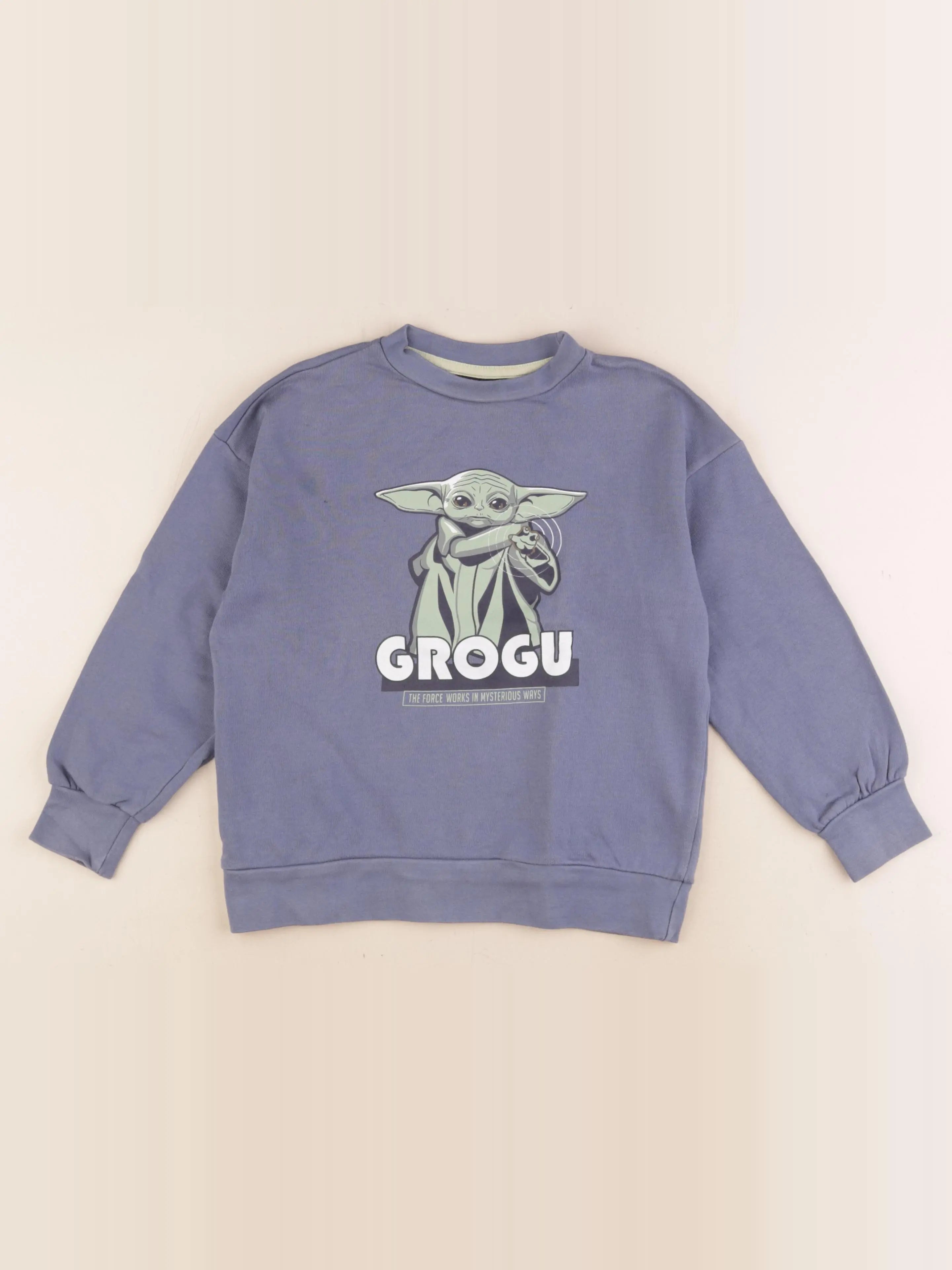 Vertbaudet - sweat bleu - 8 ans