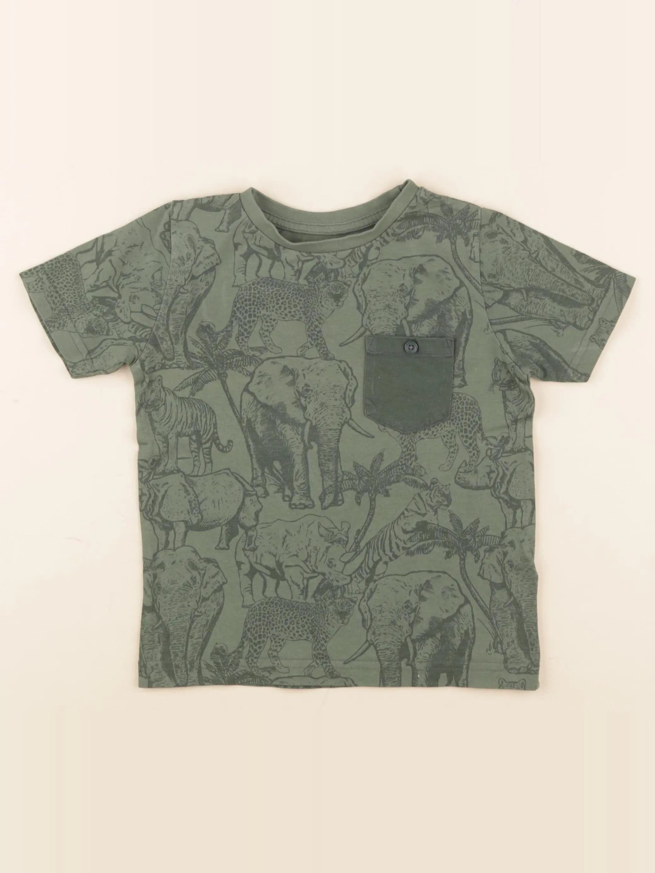 Vertbaudet - tee-shirt vert - 4 ans