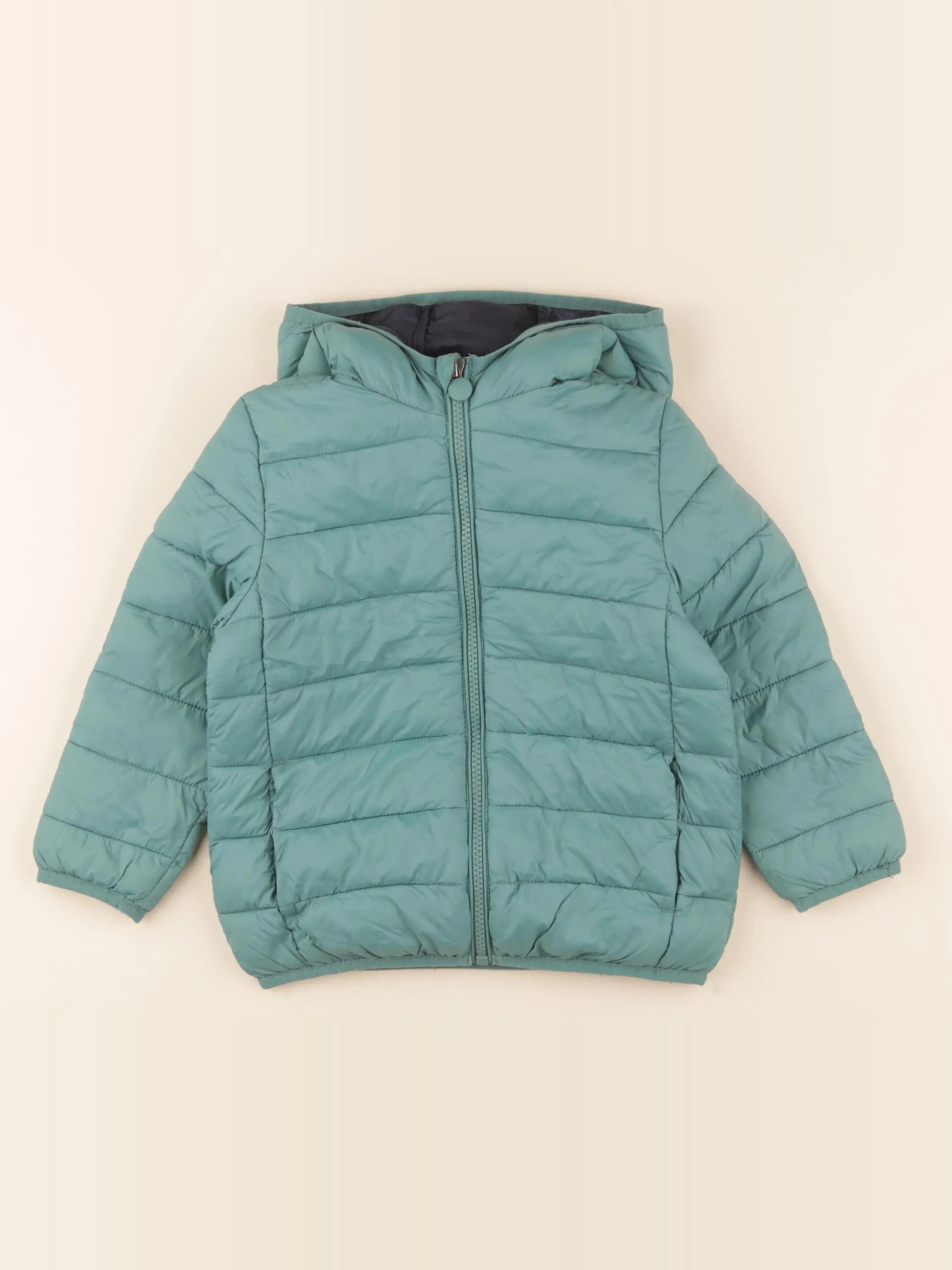 Vertbaudet - doudoune vert - 4 ans