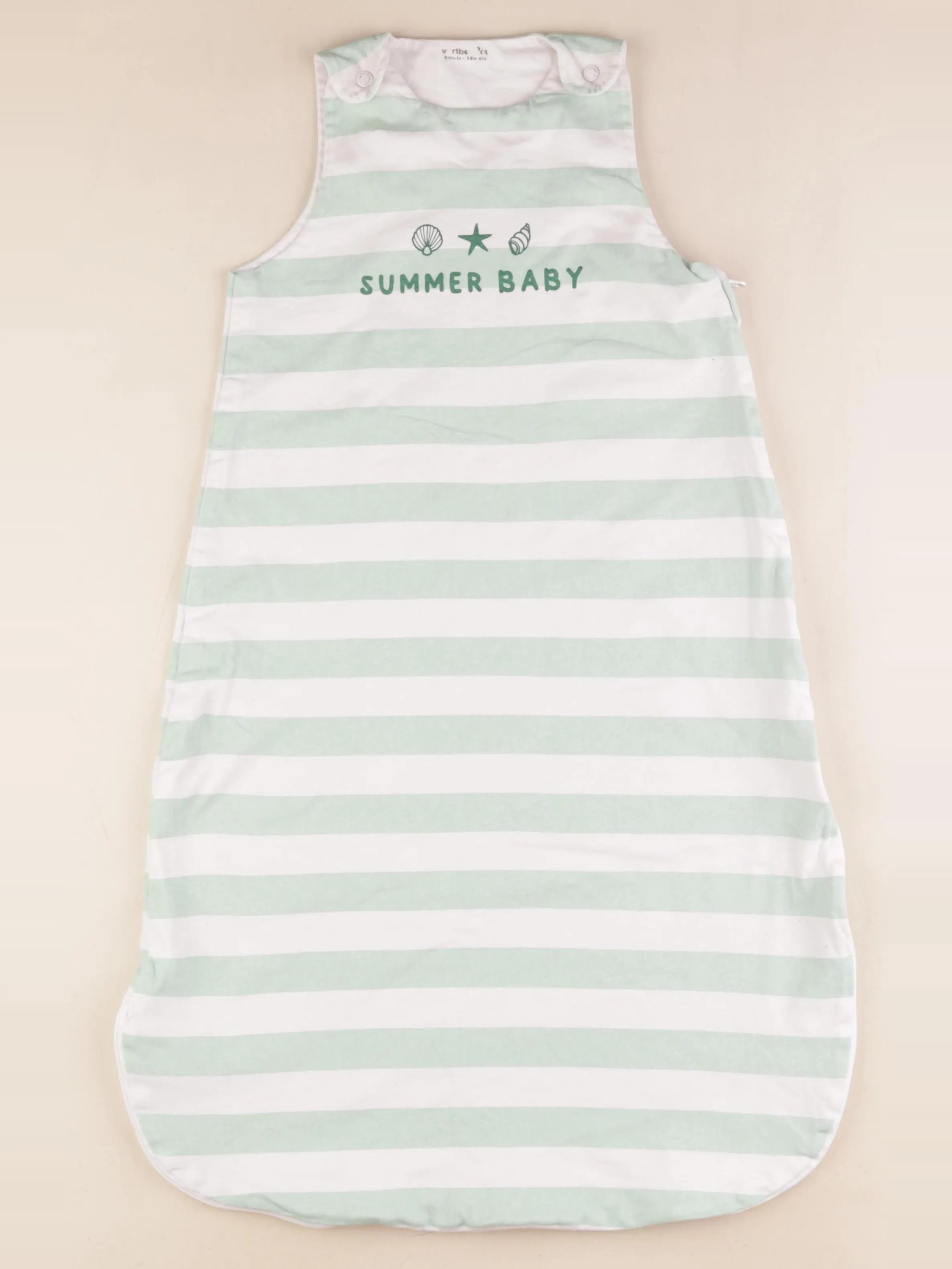 Vertbaudet - gigoteuse TOG 1 blanc, vert - 6/18 mois