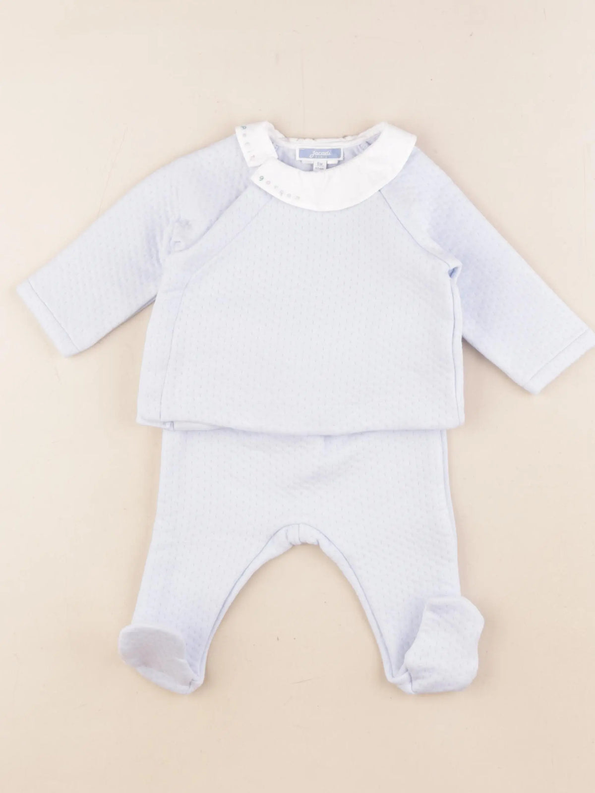 Jacadi - ensemble bleu - 6 mois