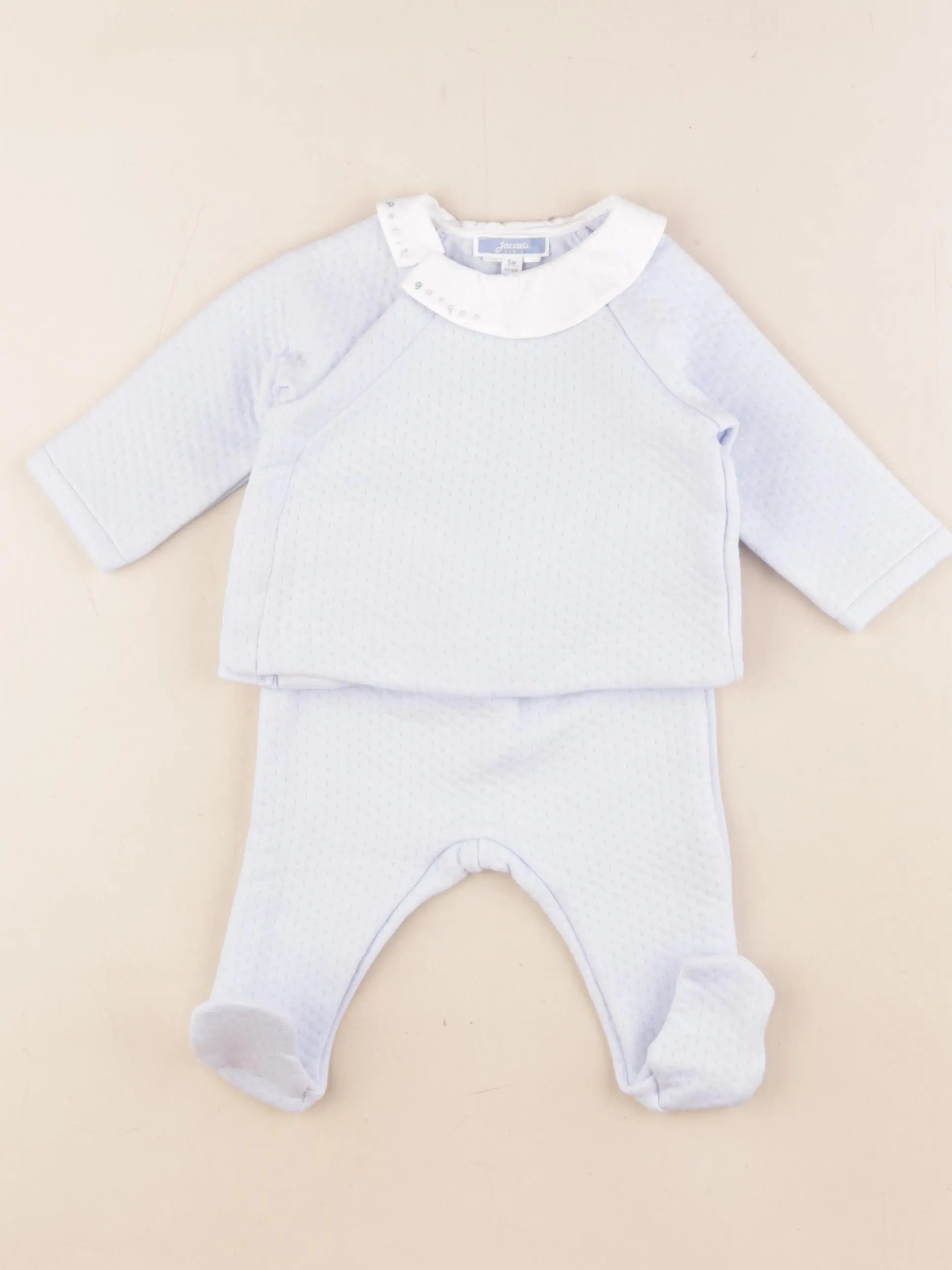 Jacadi - ensemble bleu - 6 mois