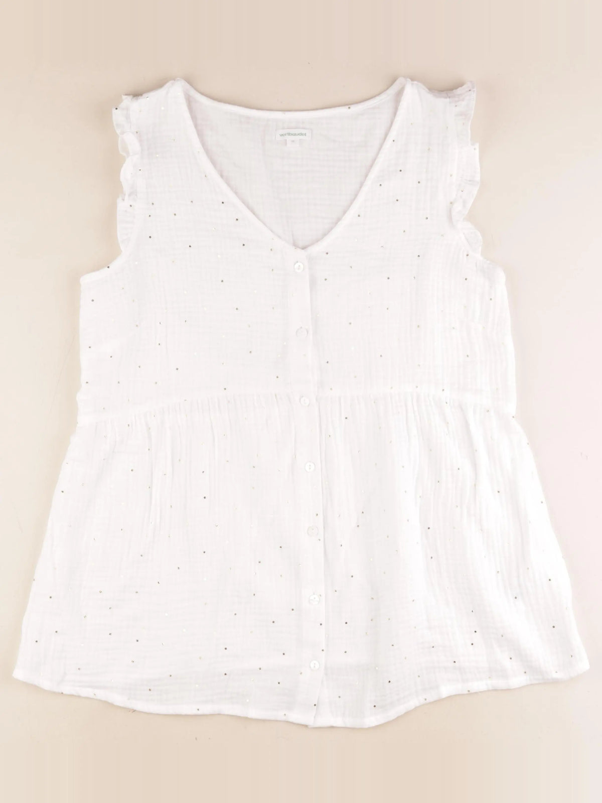 Vertbaudet - blouse grossesse blanc, or - 38