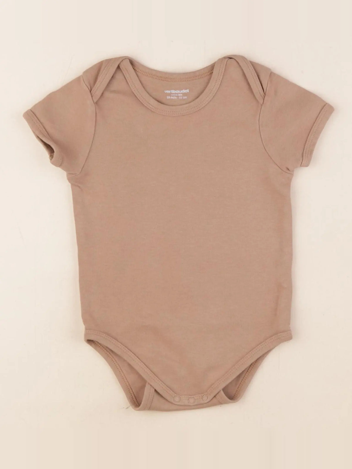 Vertbaudet - body marron - 24 mois