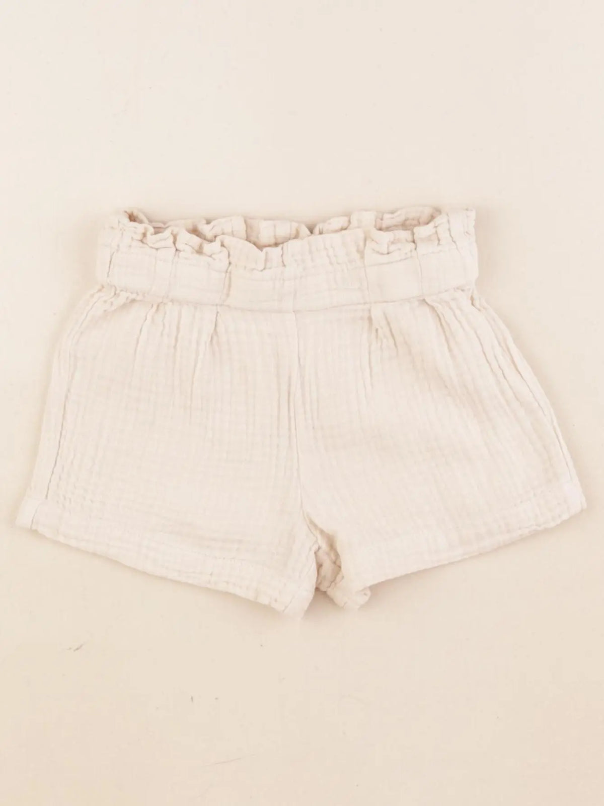 Vertbaudet - short beige - 2 ans