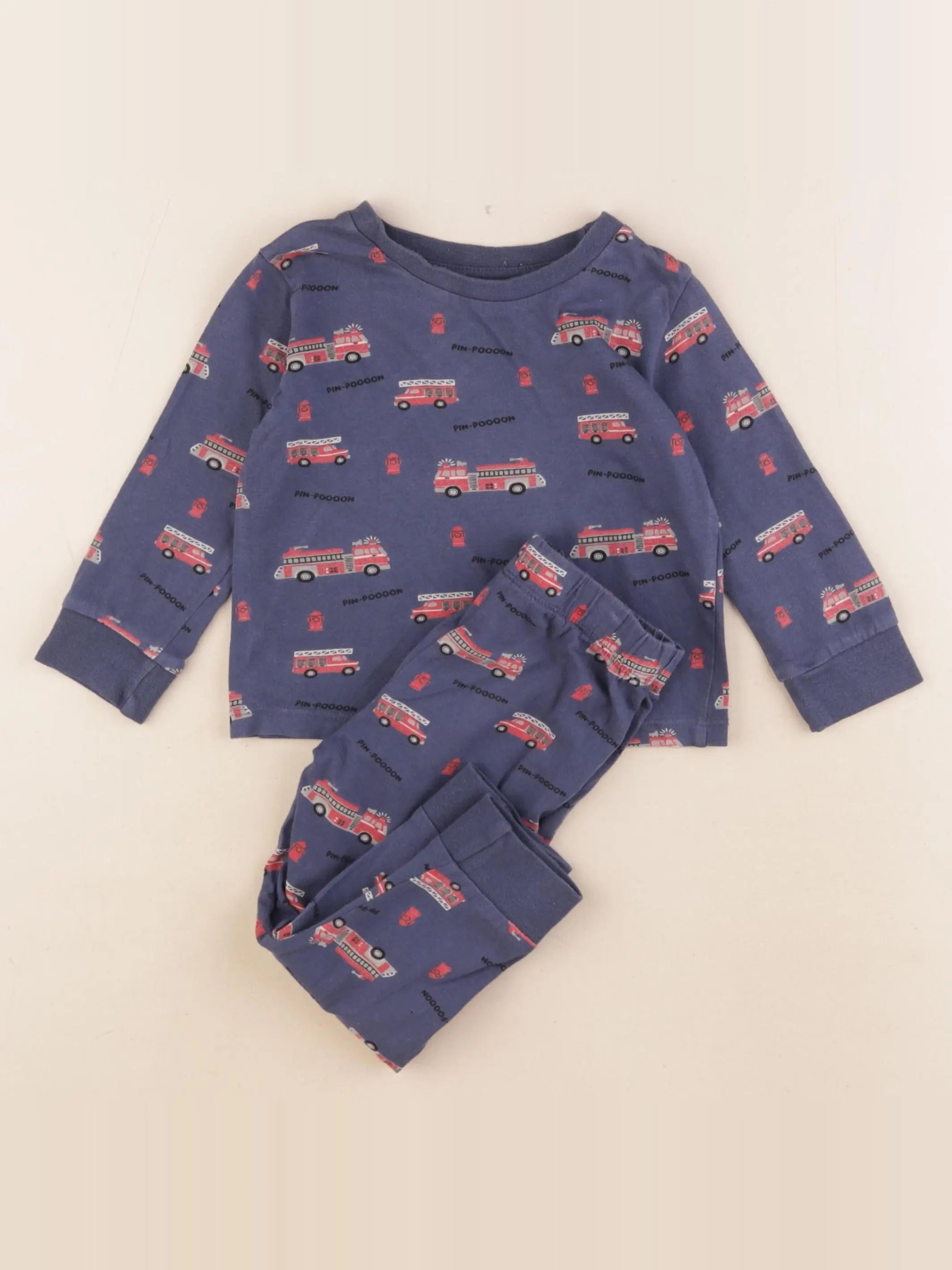 Vertbaudet - pyjama coton bleu - 2 ans