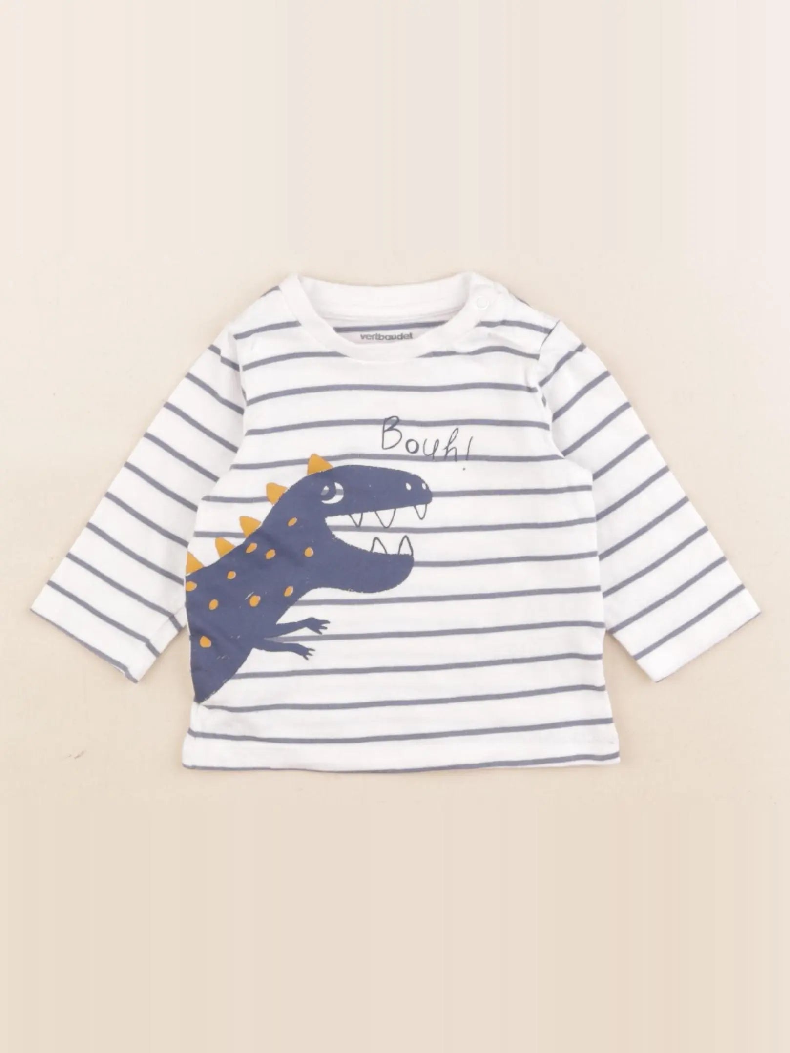 Vertbaudet - tee-shirt bleu - 3 mois