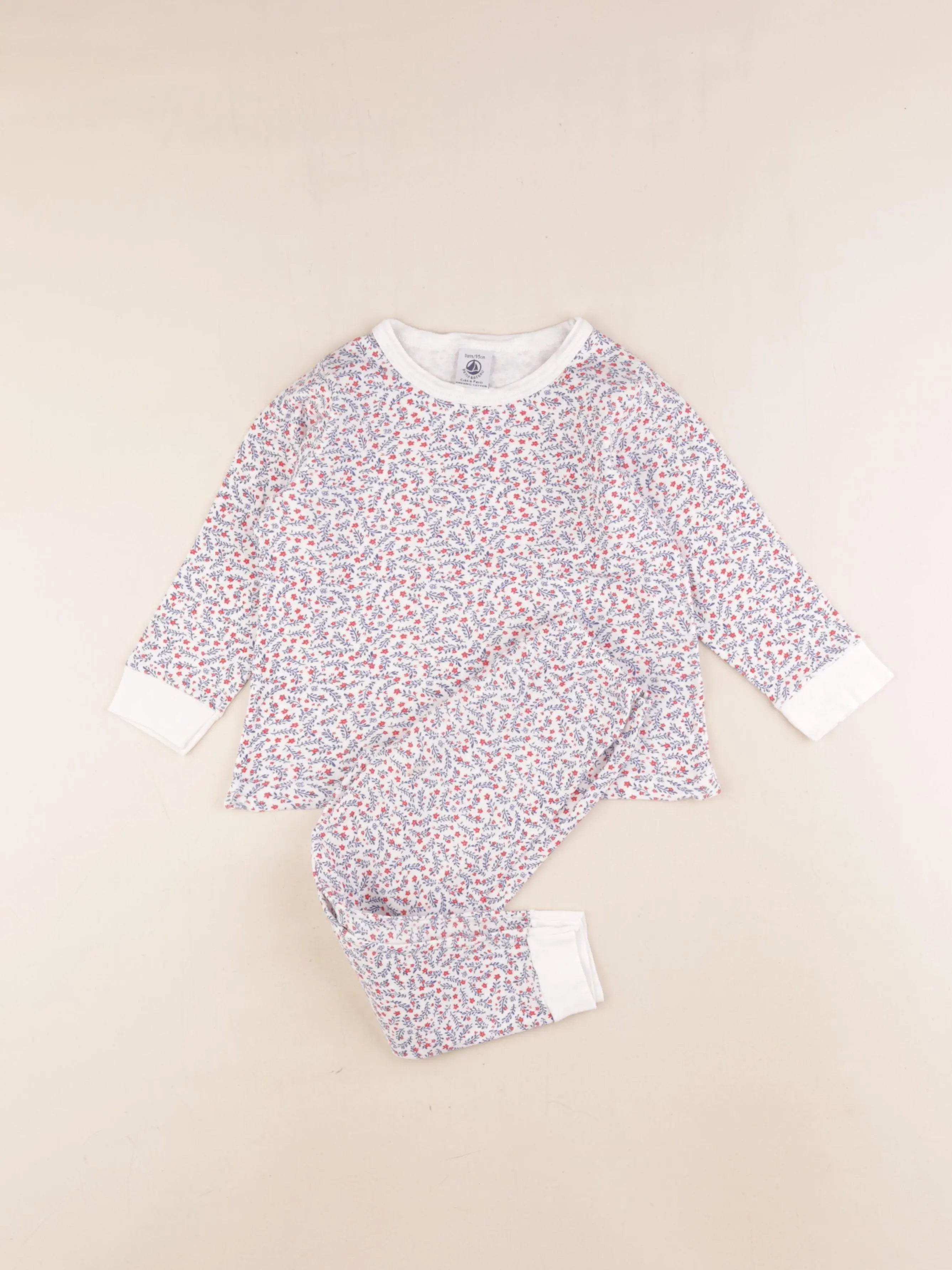 Petit Bateau - pyjama coton multicolore - 3 ans