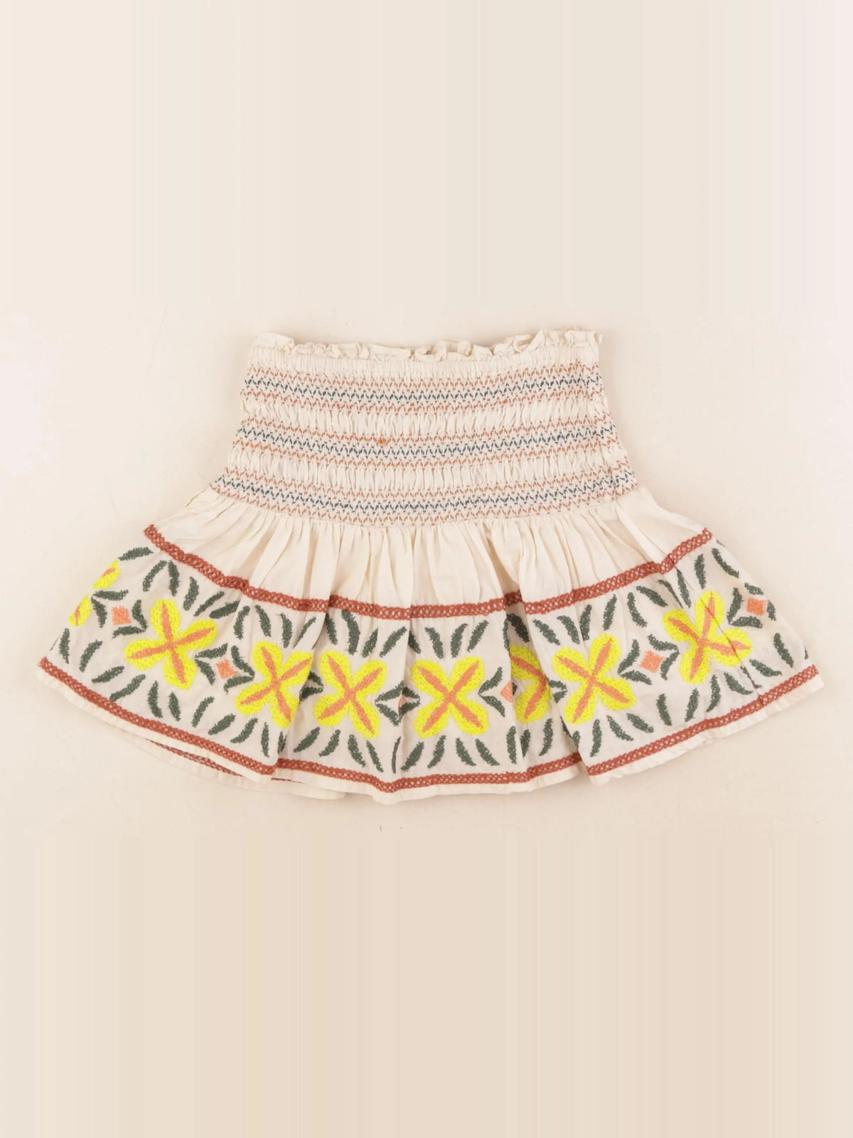 Zara - jupe short multicolore - 8/9 ans
