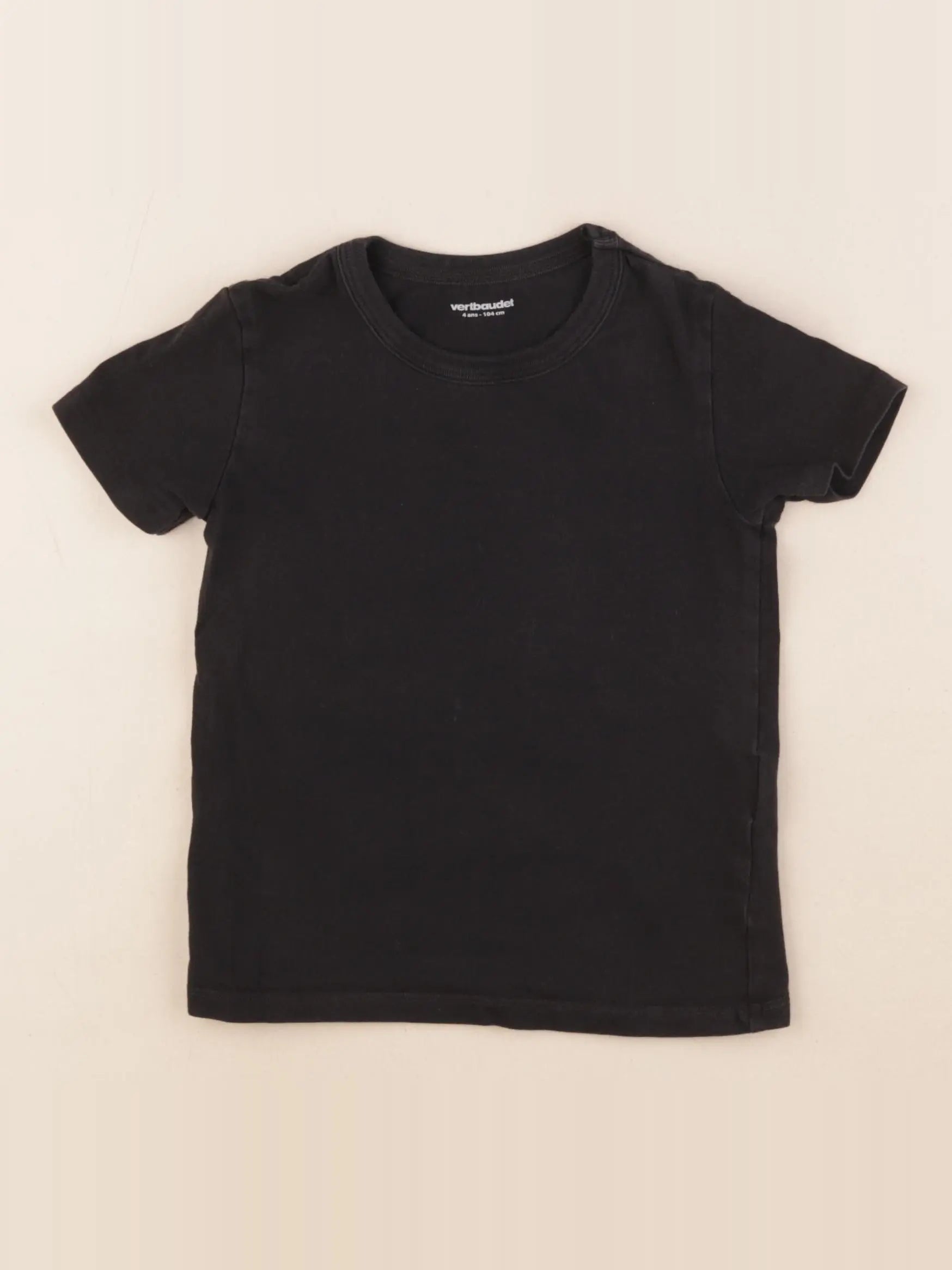 Vertbaudet - maillot de corps noir - 4 ans