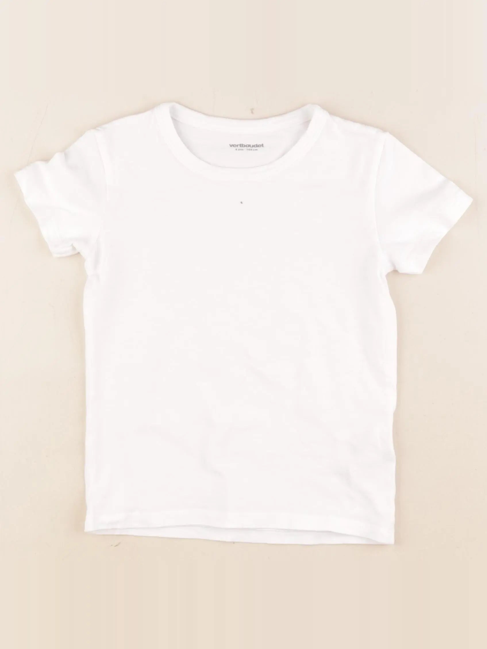 Vertbaudet - maillot de corps blanc - 4 ans