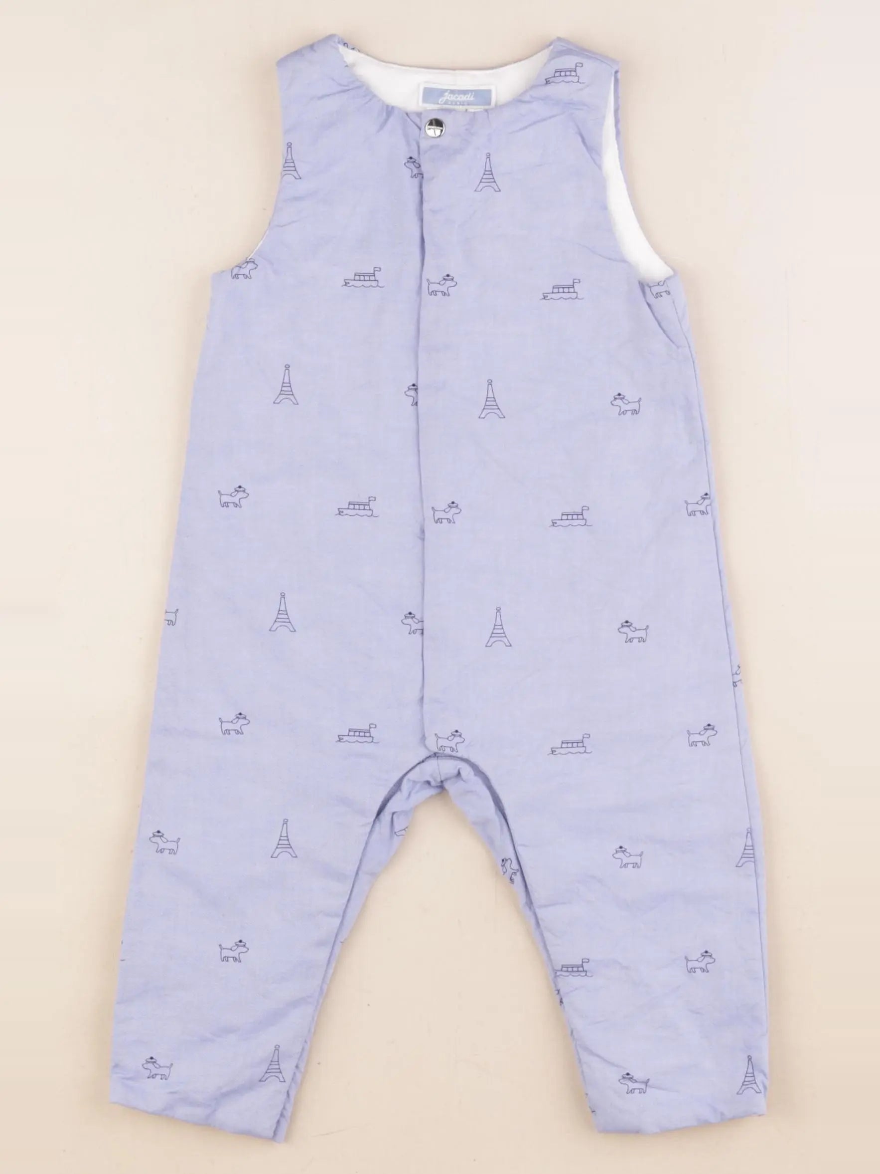 Jacadi - combinaison bleu - 12 mois