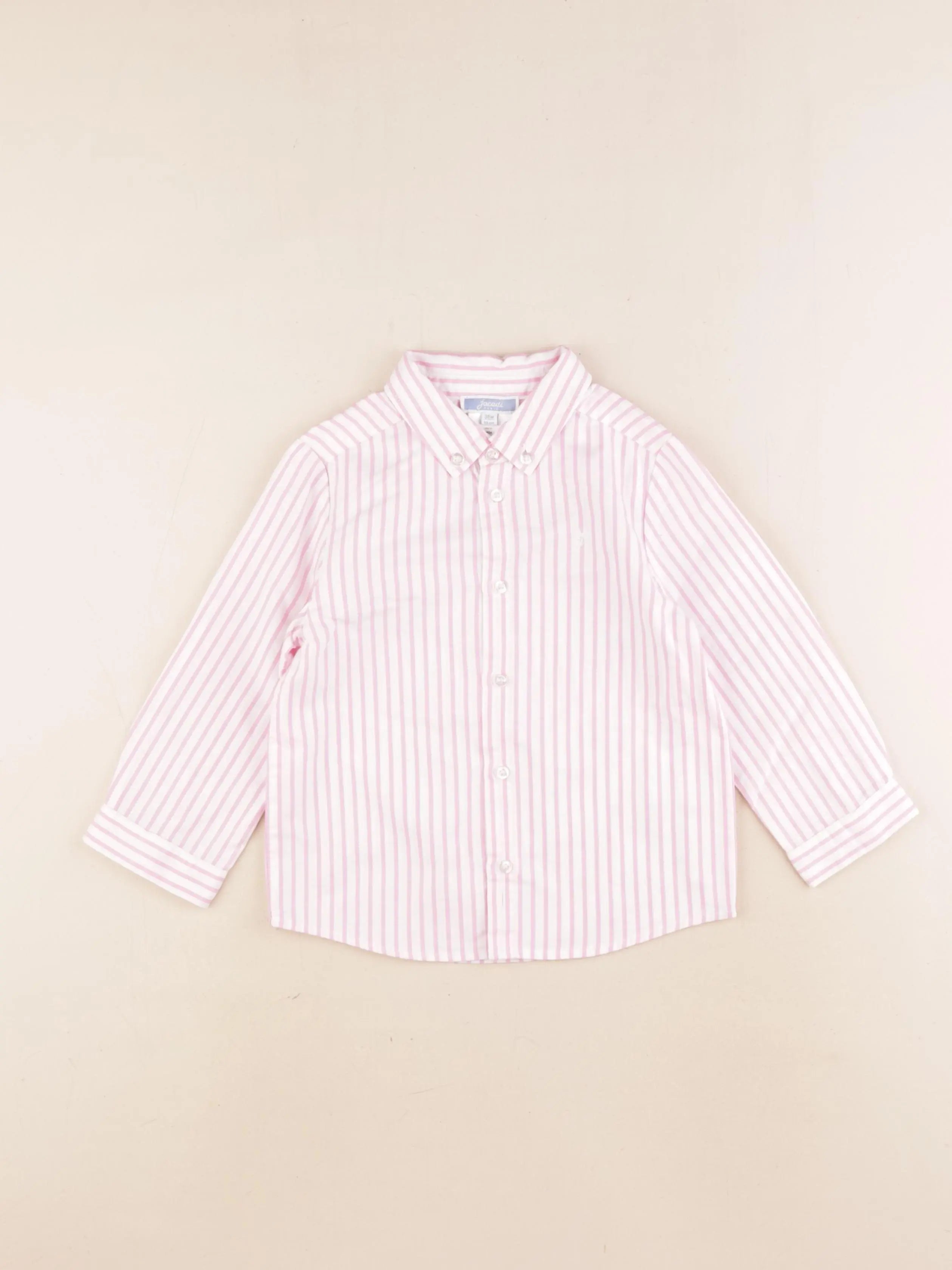 Jacadi - chemise blanc, rose - 36 mois