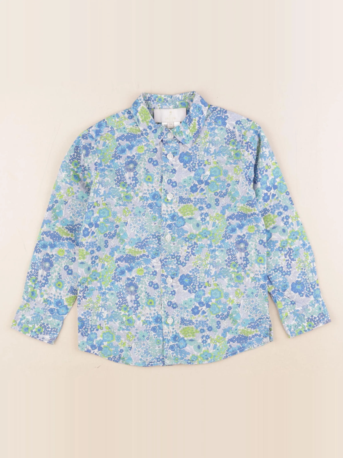 Jacadi - chemise bleu, vert - 4 ans