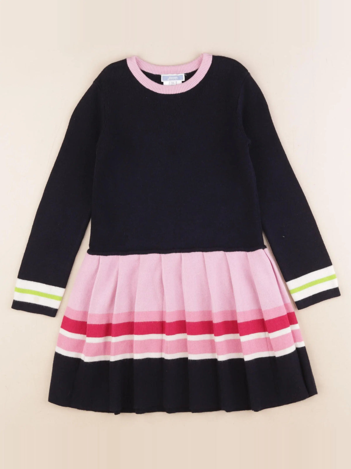 Jacadi - robe bleu, rose - 5 ans