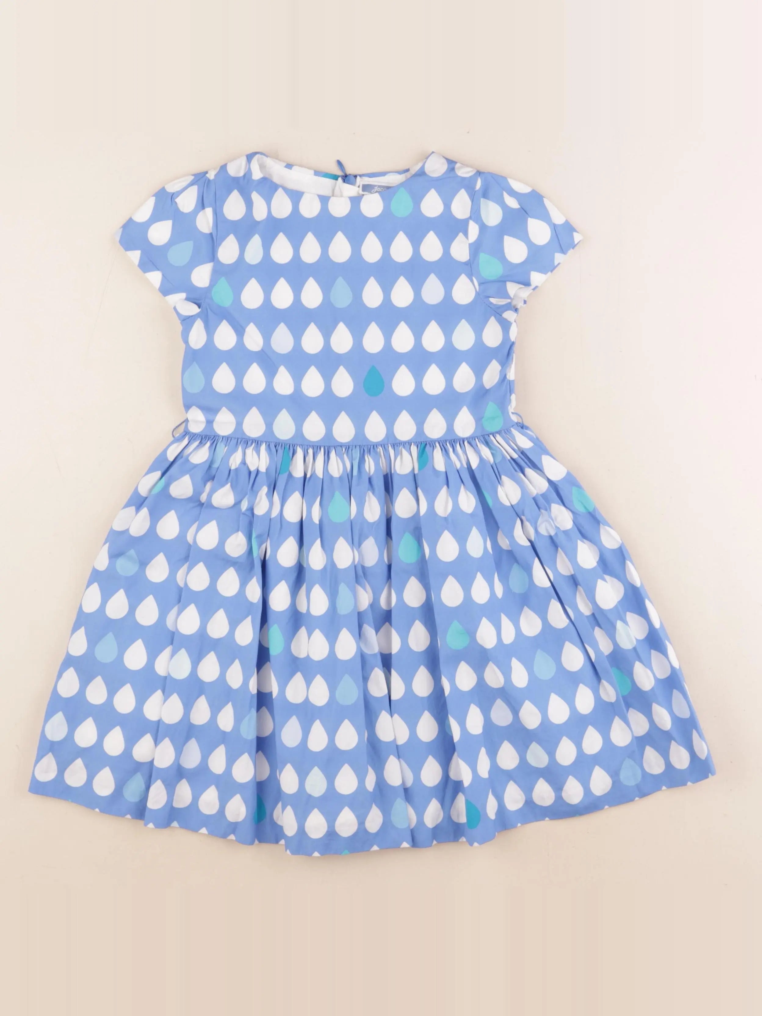 Jacadi - robe blanc, bleu - 5 ans