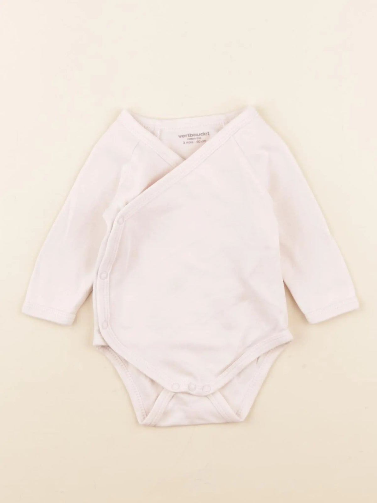 Vertbaudet - body rose - 3 mois
