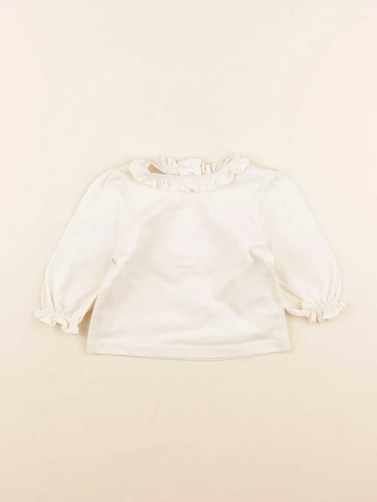 Vertbaudet - tee-shirt beige - 3 mois