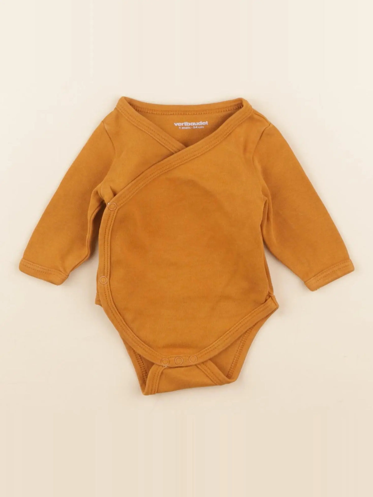 Vertbaudet - body orange - 1 mois
