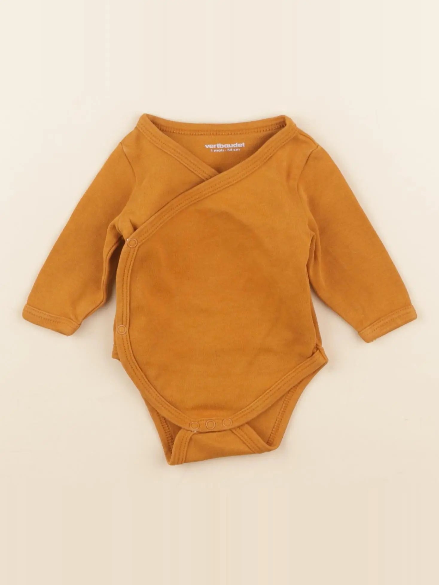 Vertbaudet - body orange - 1 mois