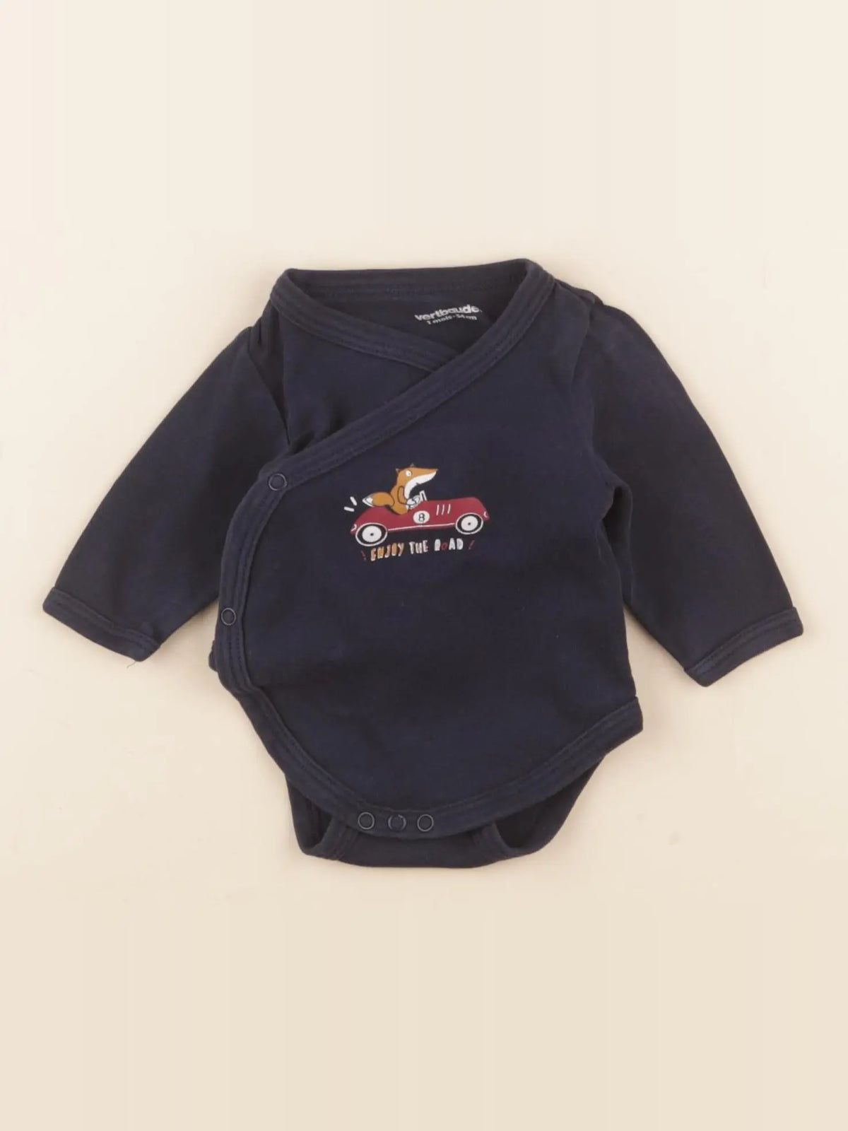 Vertbaudet - body bleu - 1 mois