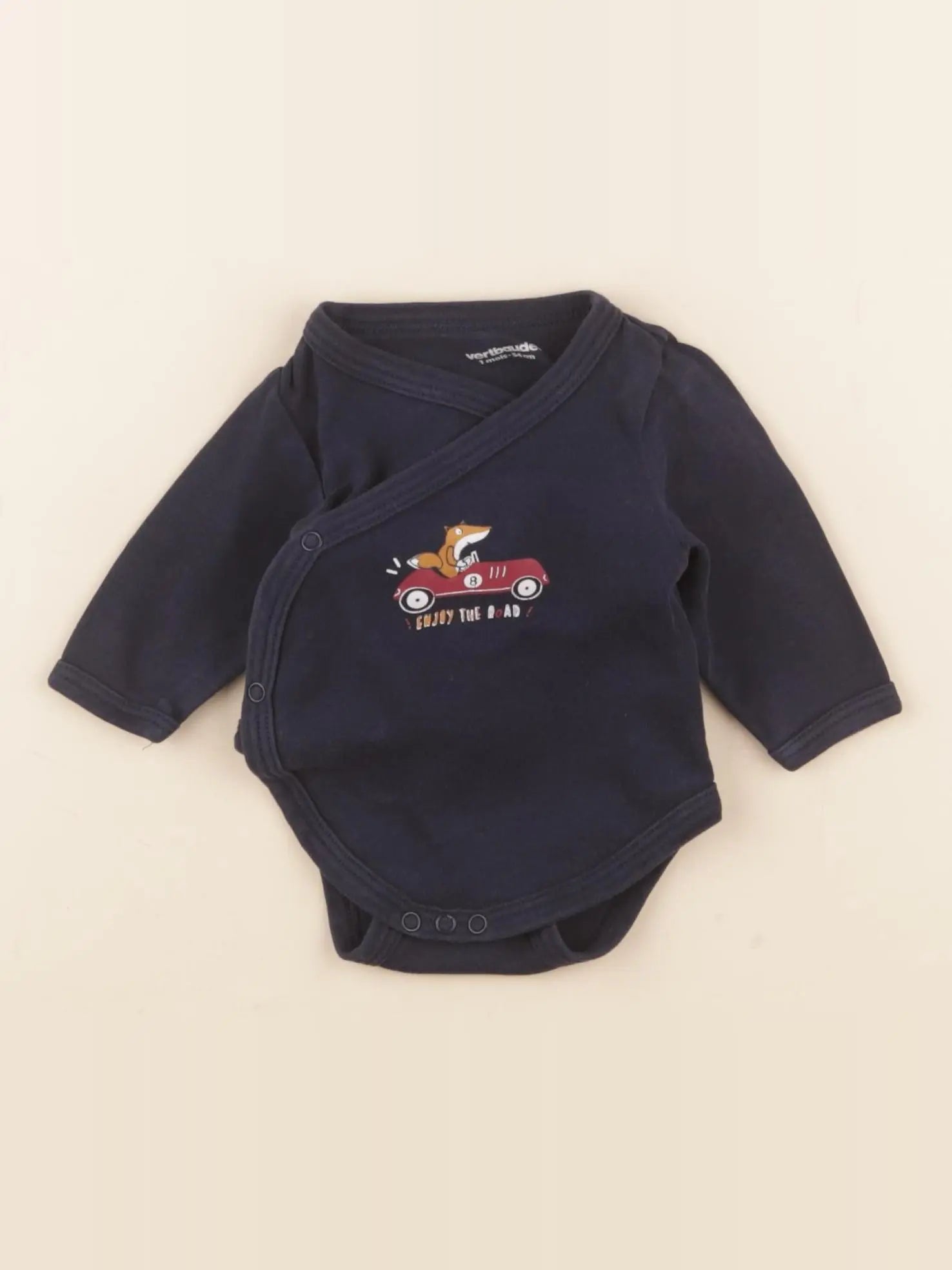 Vertbaudet - body bleu - 1 mois