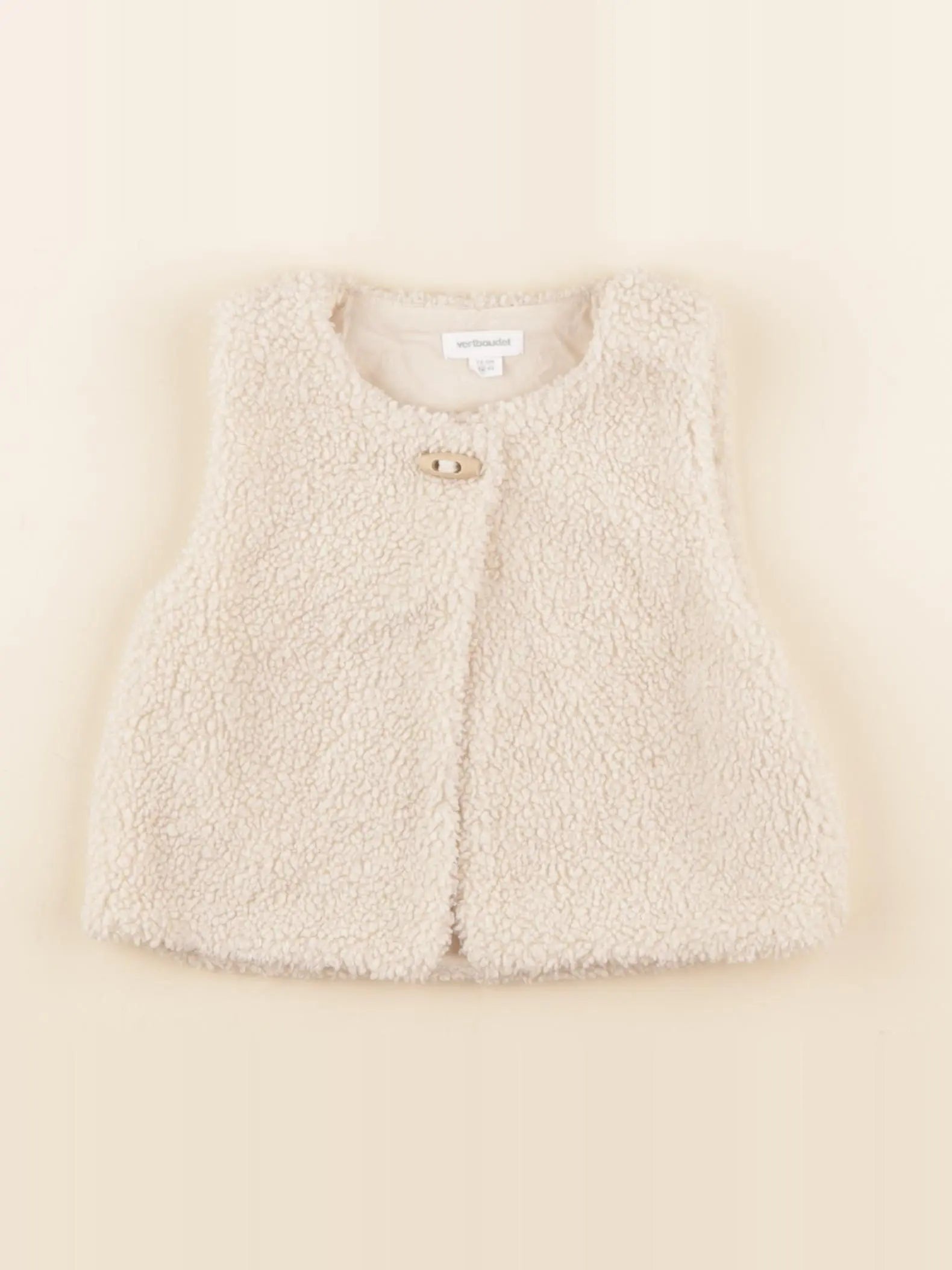 Vertbaudet - gilet blanc - 12 mois