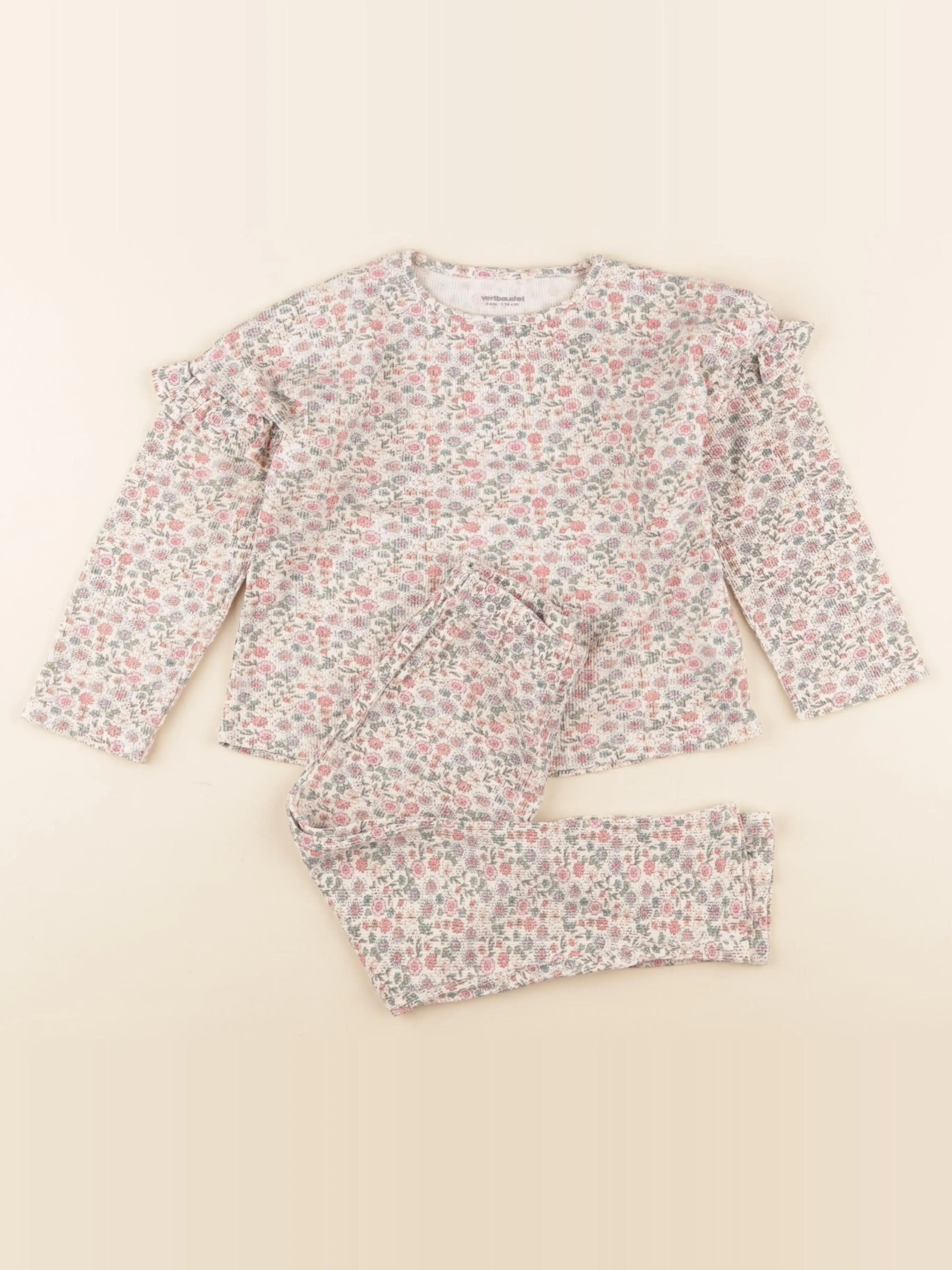 Vertbaudet - pyjama coton multicolore - 6 ans