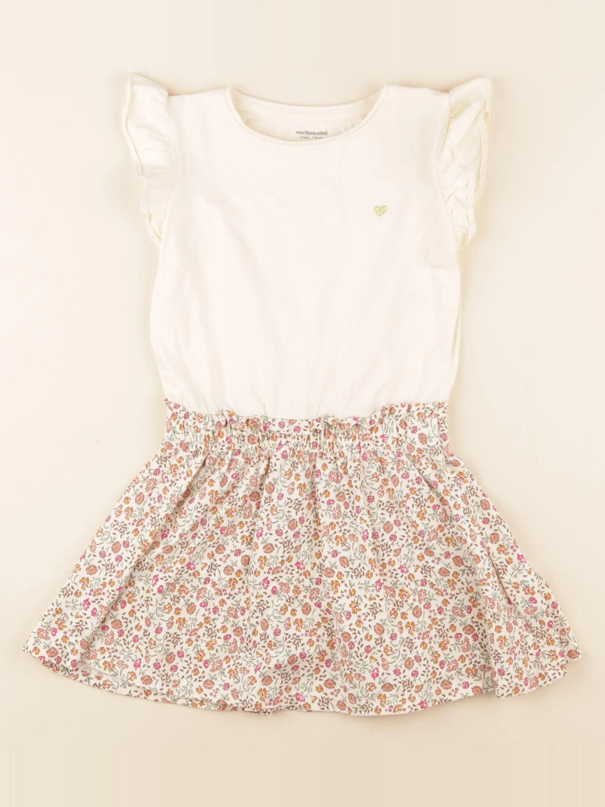Vertbaudet - robe multicolore - 5 ans