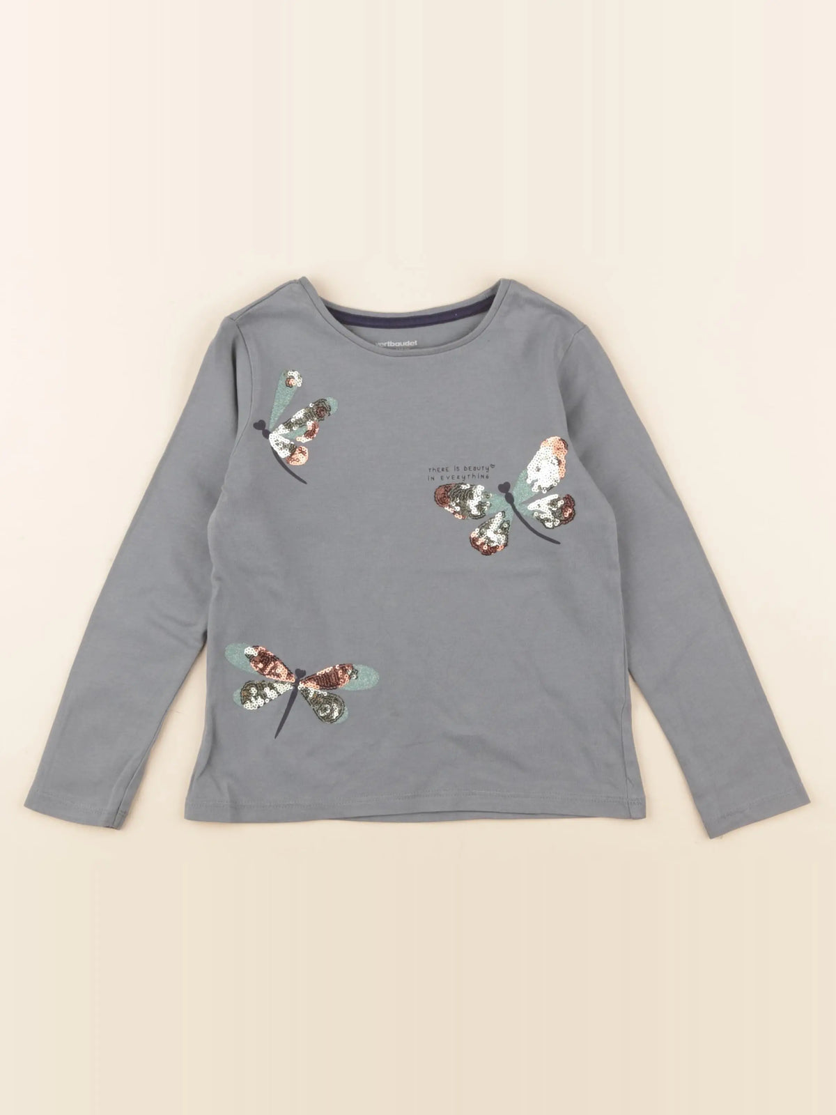 Vertbaudet - tee-shirt vert - 5 ans