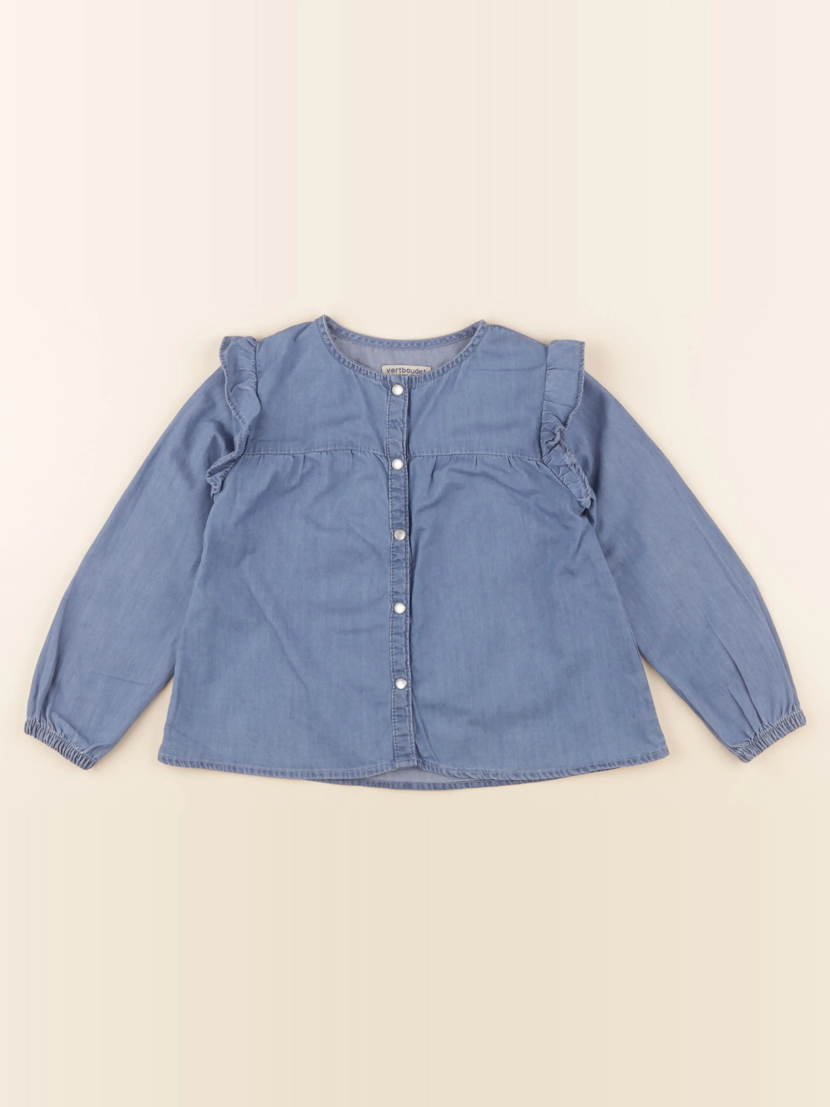 Vertbaudet - blouse bleu - 5 ans