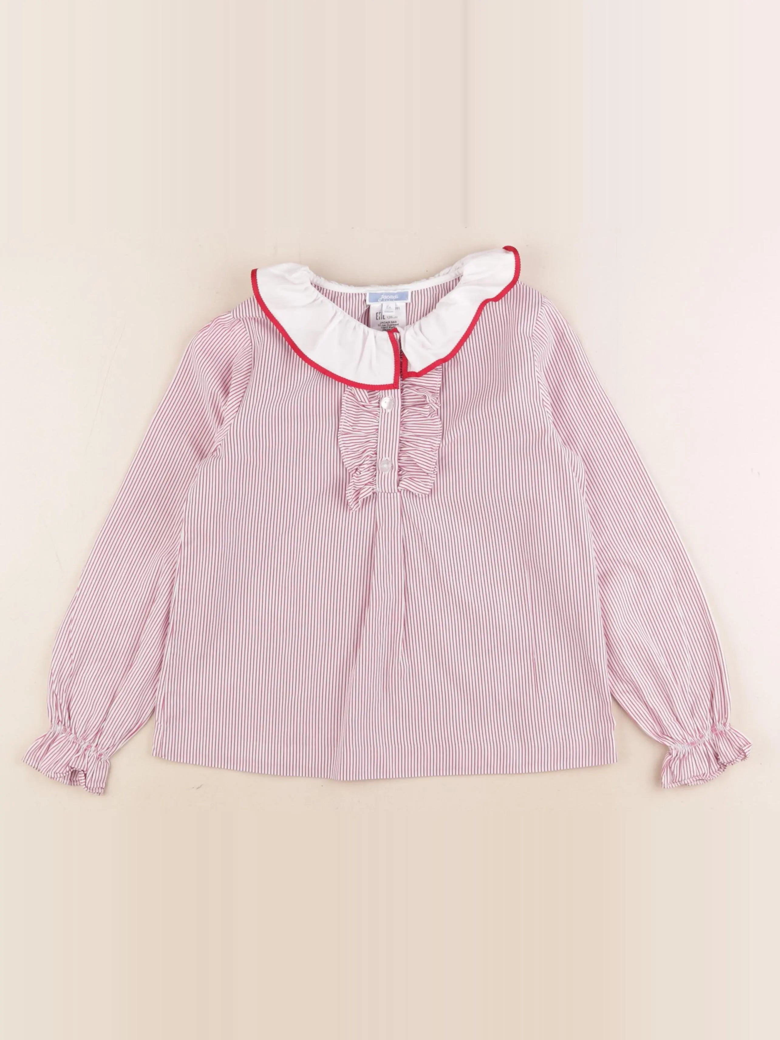 Jacadi - blouse rouge - 8 ans