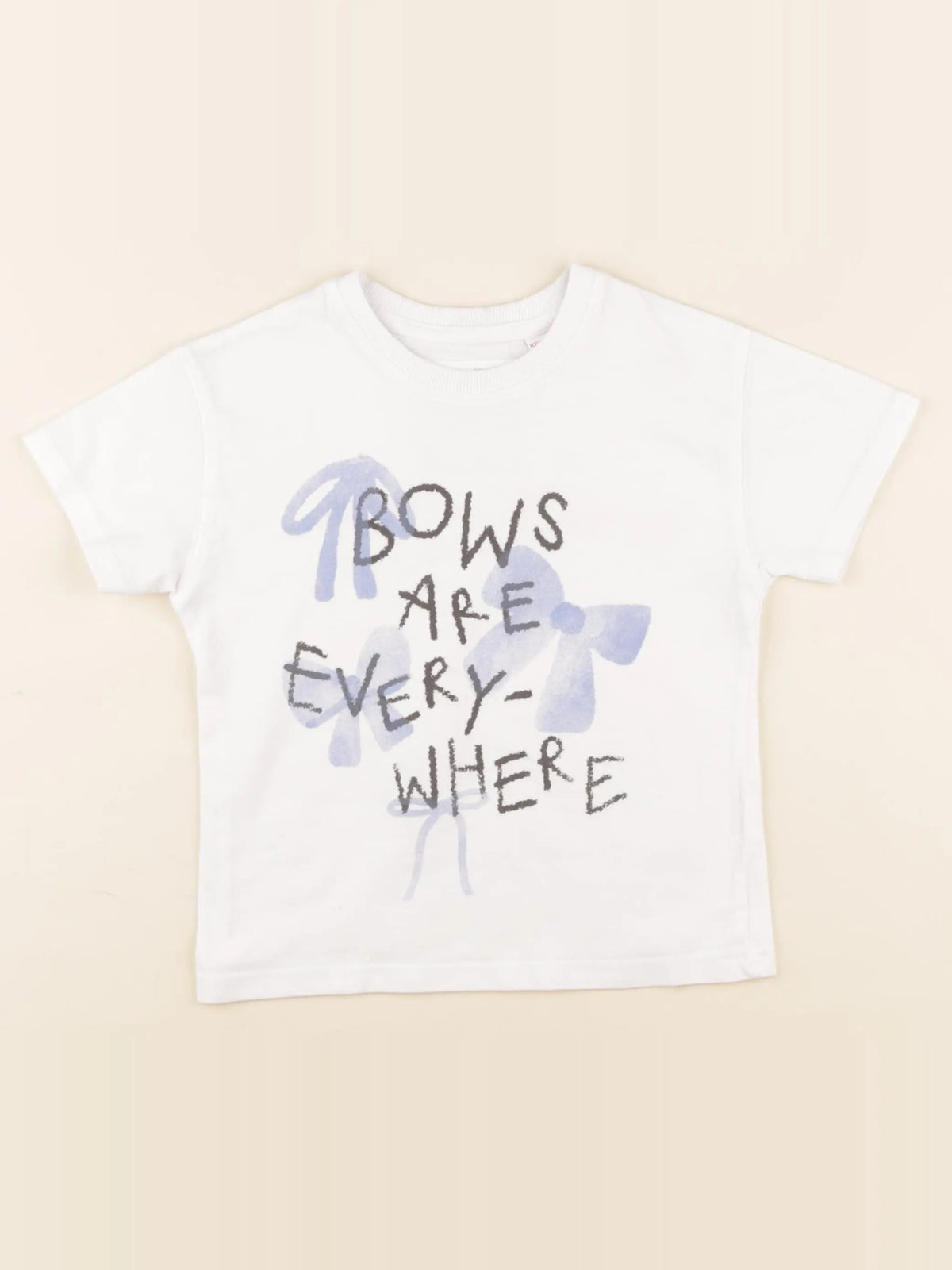 Zara - tee-shirt bleu, blanc - 4 ans