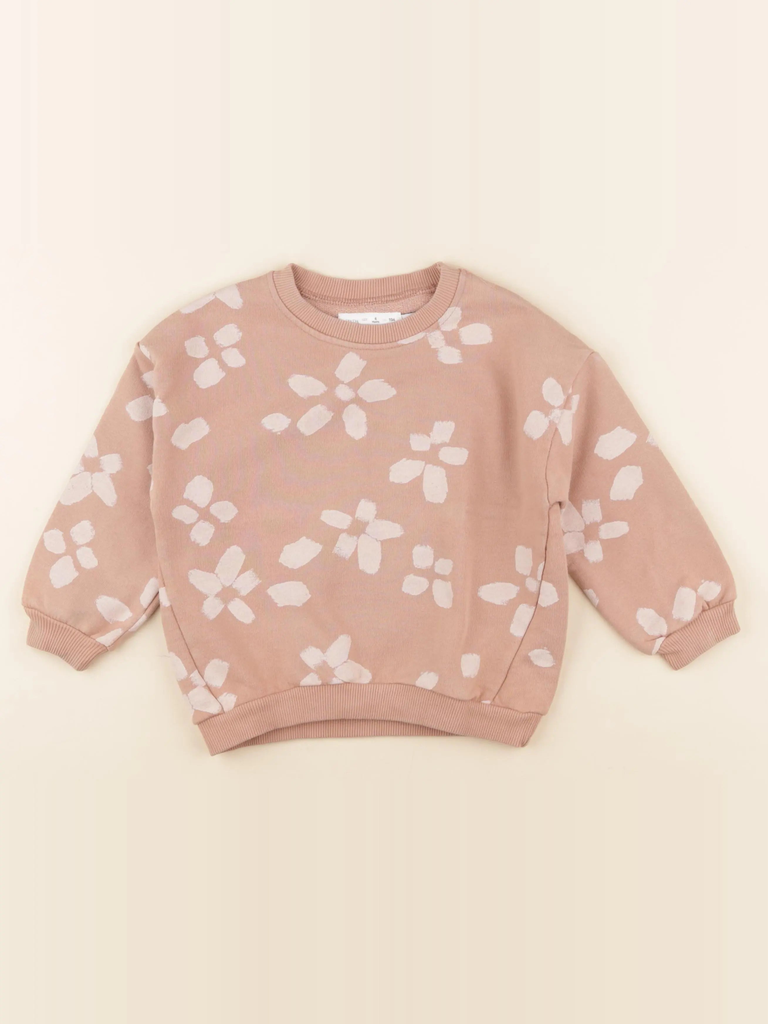 Zara - sweat marron - 4 ans