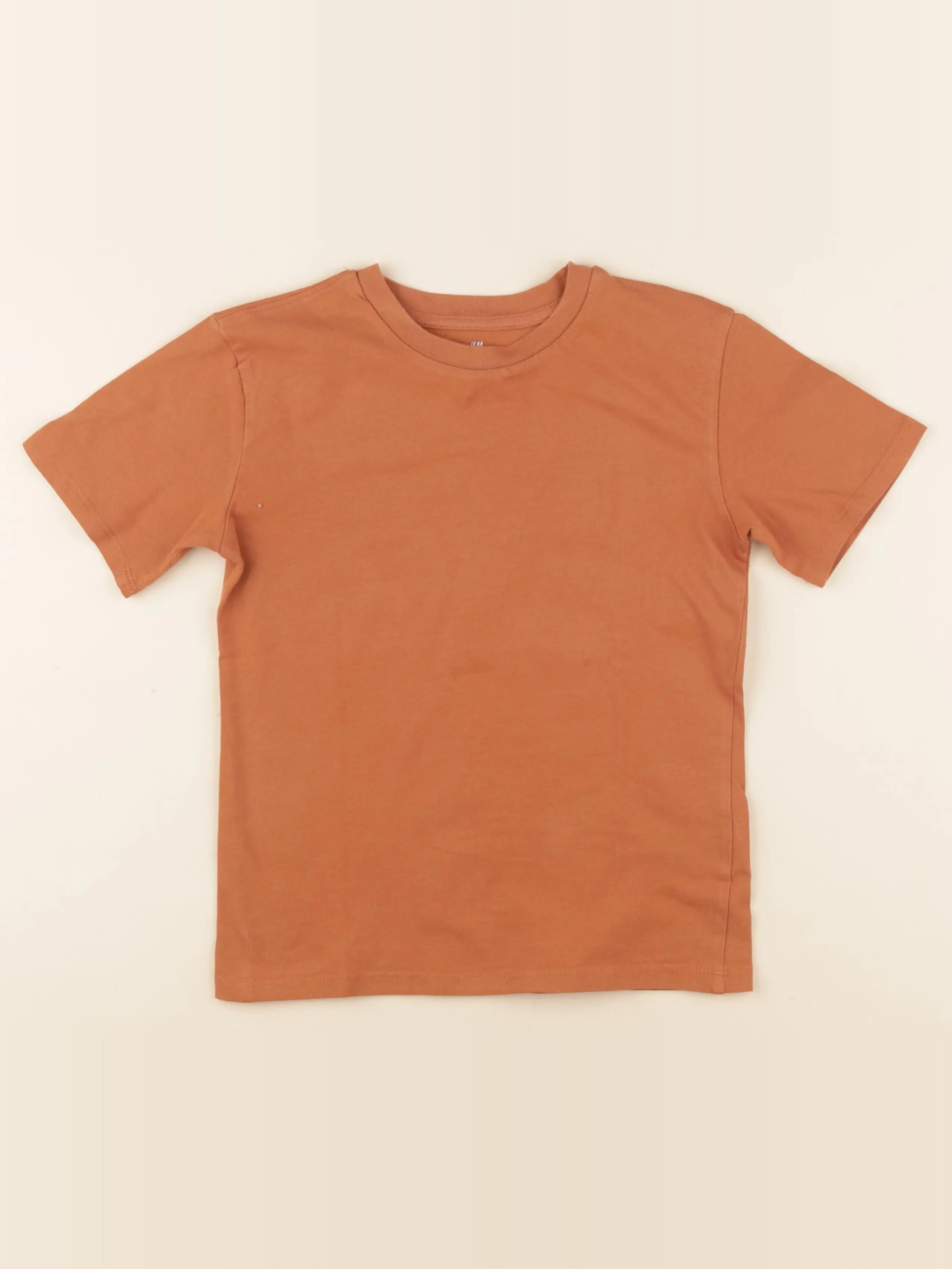 H&M - tee-shirt marron - 6/8 ans